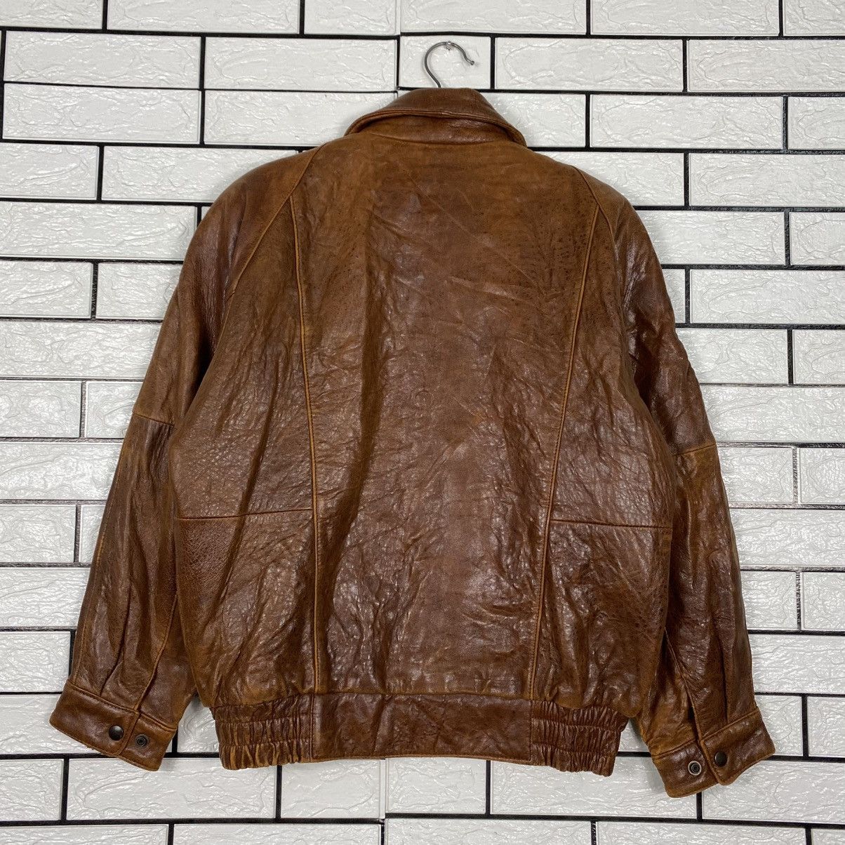 Issey Miyake Vintage Leather Jacket Strath Conar Blanket Fly Size US M / EU 48-50 / 2 - 9 Thumbnail