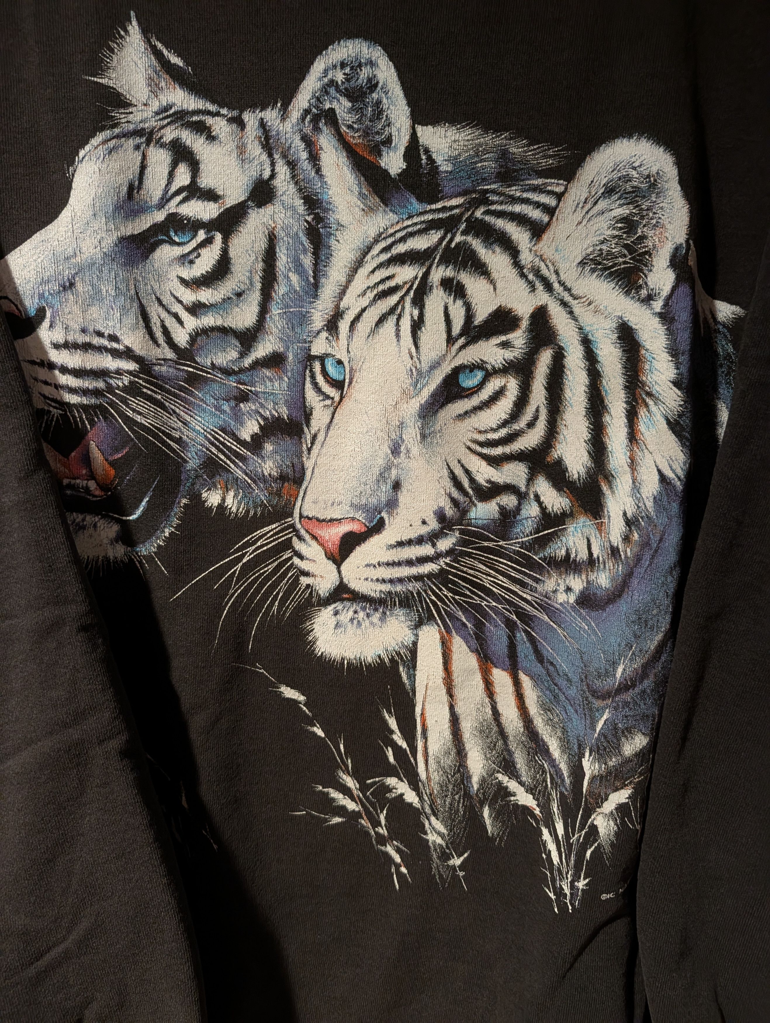 Habitat Vintage 90s Habitat Snow Tiger Sweatshirt Big Print Nature Size US XL / EU 56 / 4 - 2 Thumbnail