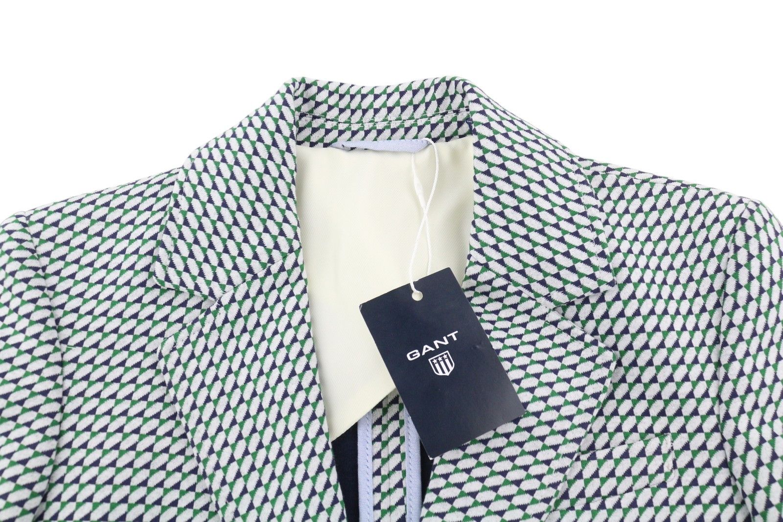 Gant GEO JERSEY EU34 Patterned Notch Lapel Button Blazer 85537 Size XS / US 0-2 / IT 36-38 - 5 Thumbnail
