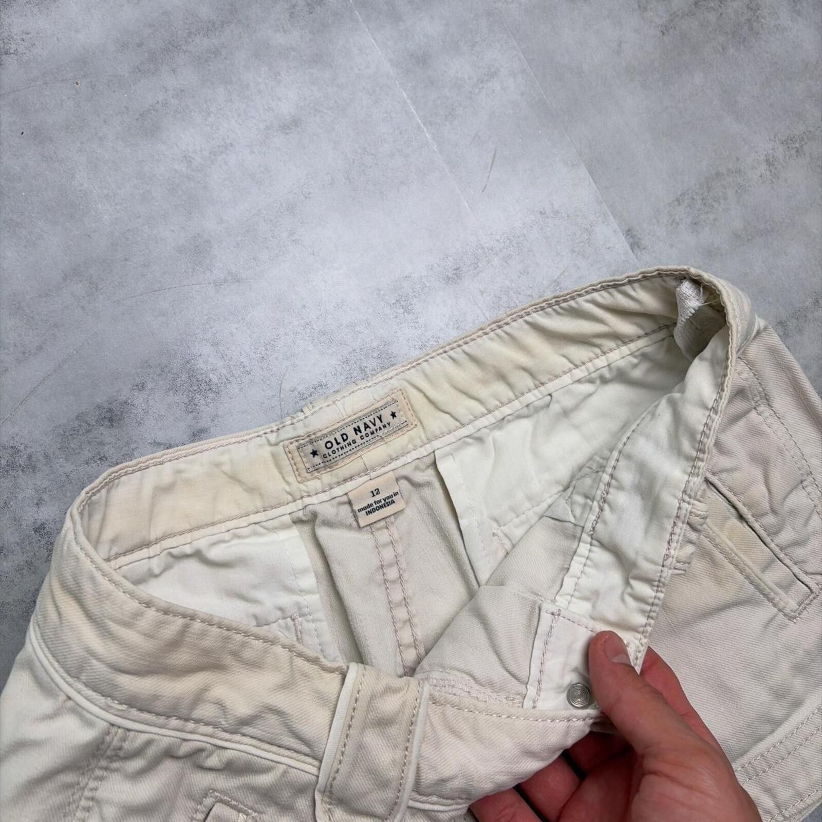 Old Navy Y2K Beige Old Navy Grunge Mini Gothic Shorts Size 34" / US 12 / IT 48 - 6 Thumbnail