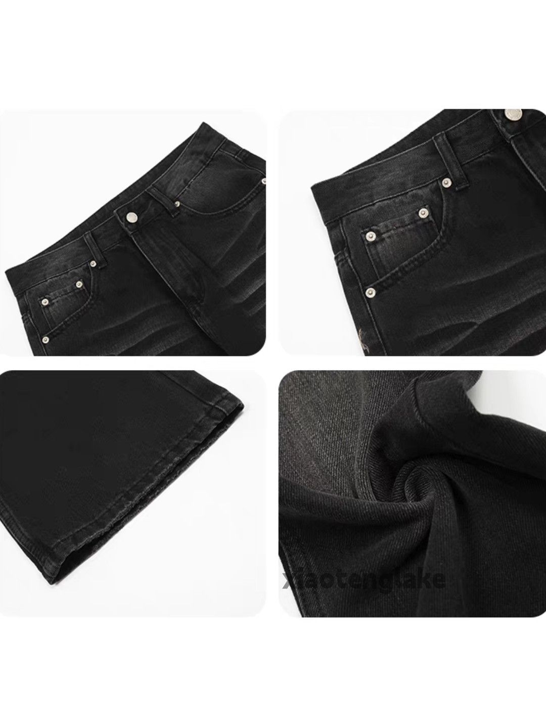 Jean × Vintage retro washed faded punk grunge loose baggy jeans Size US 28 / EU 44 - 3 Thumbnail