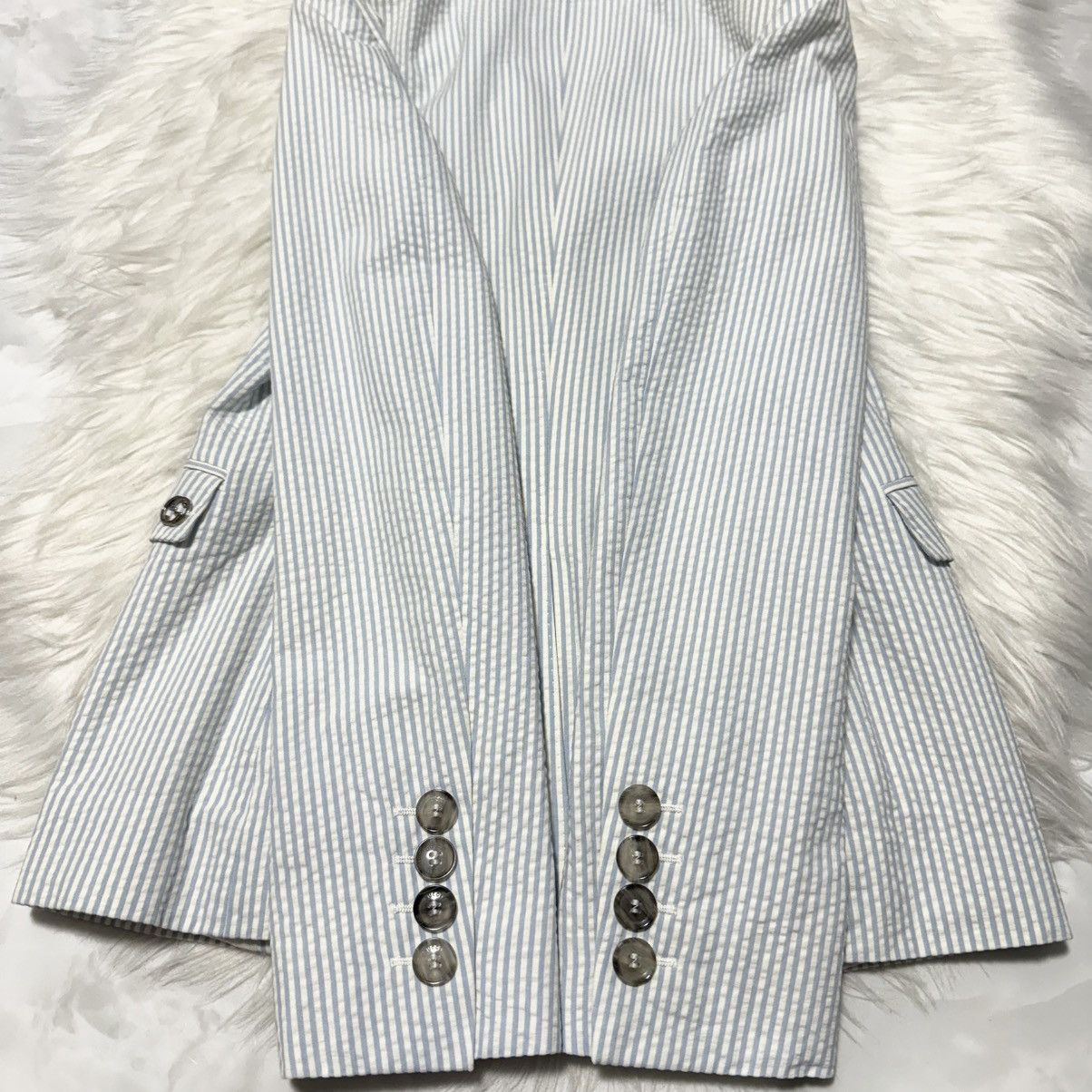 Gucci Authentic Gucci 1B GG seersucker striped skirt suit 36 38 Size XS / US 0-2 / IT 36-38 - 15 Thumbnail