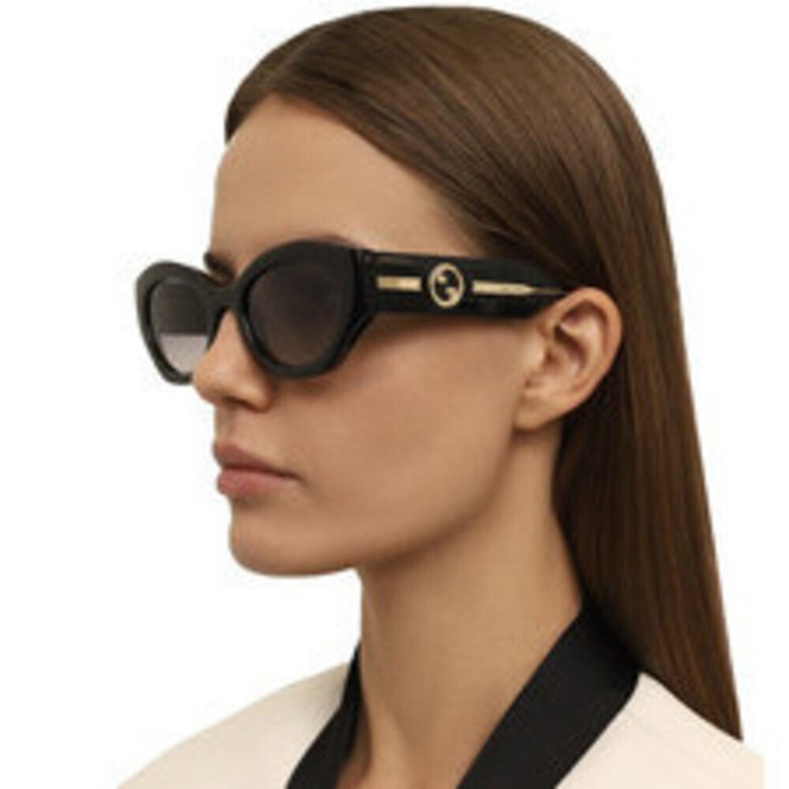 NWT Gucci GG1553S-001 Black 52mm Sunglasses Gucci Sunglasses GG1553S 001 main image 2