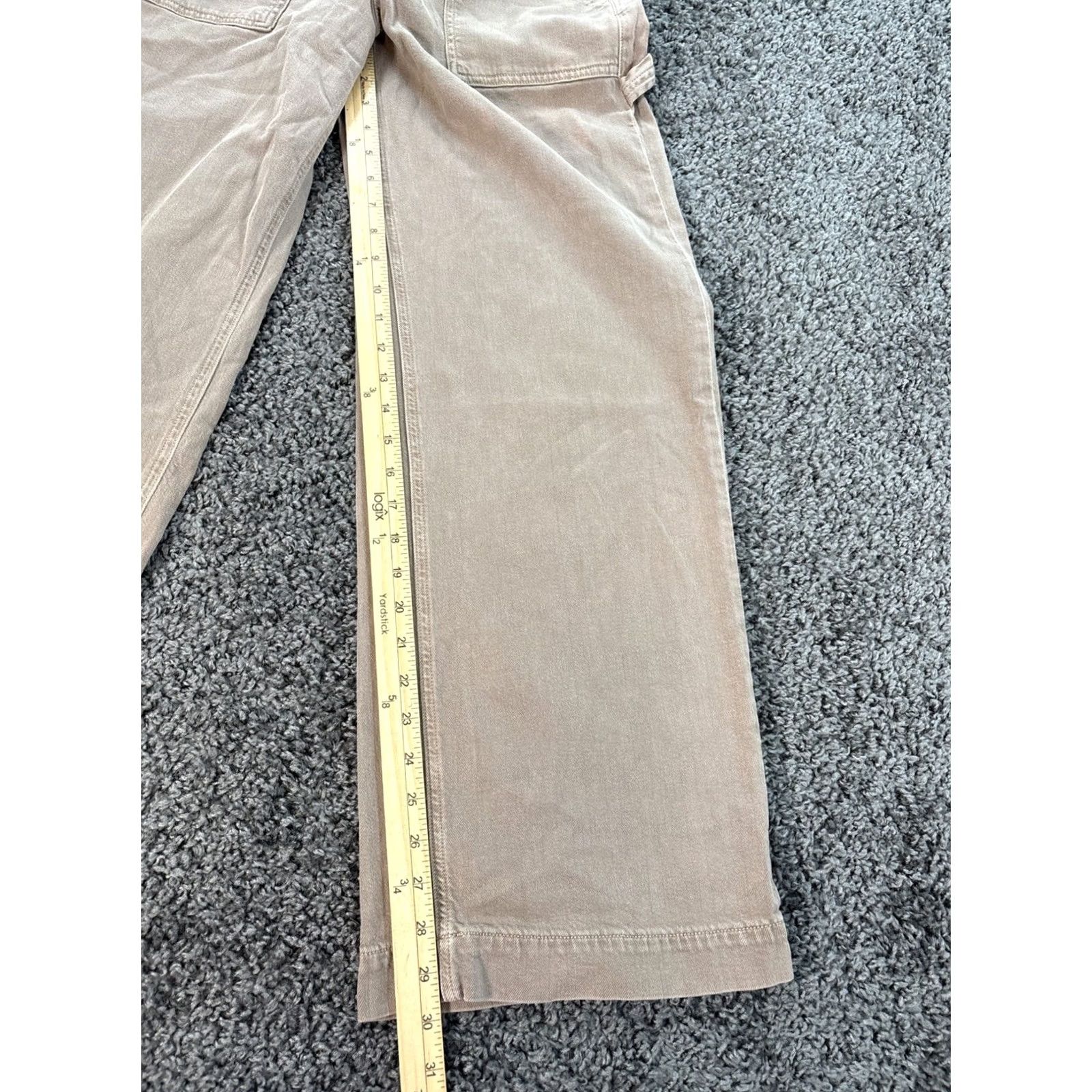 American Eagle Outfitters VINTAGE American Eagle Outfitters Super High Rise Baggy Wide Leg Jeans Women 8 Brown Distressed 30x30 Denim Cotton Blend 5-Pocket Relaxed Jeans Size ONE SIZE - 2 Thumbnail