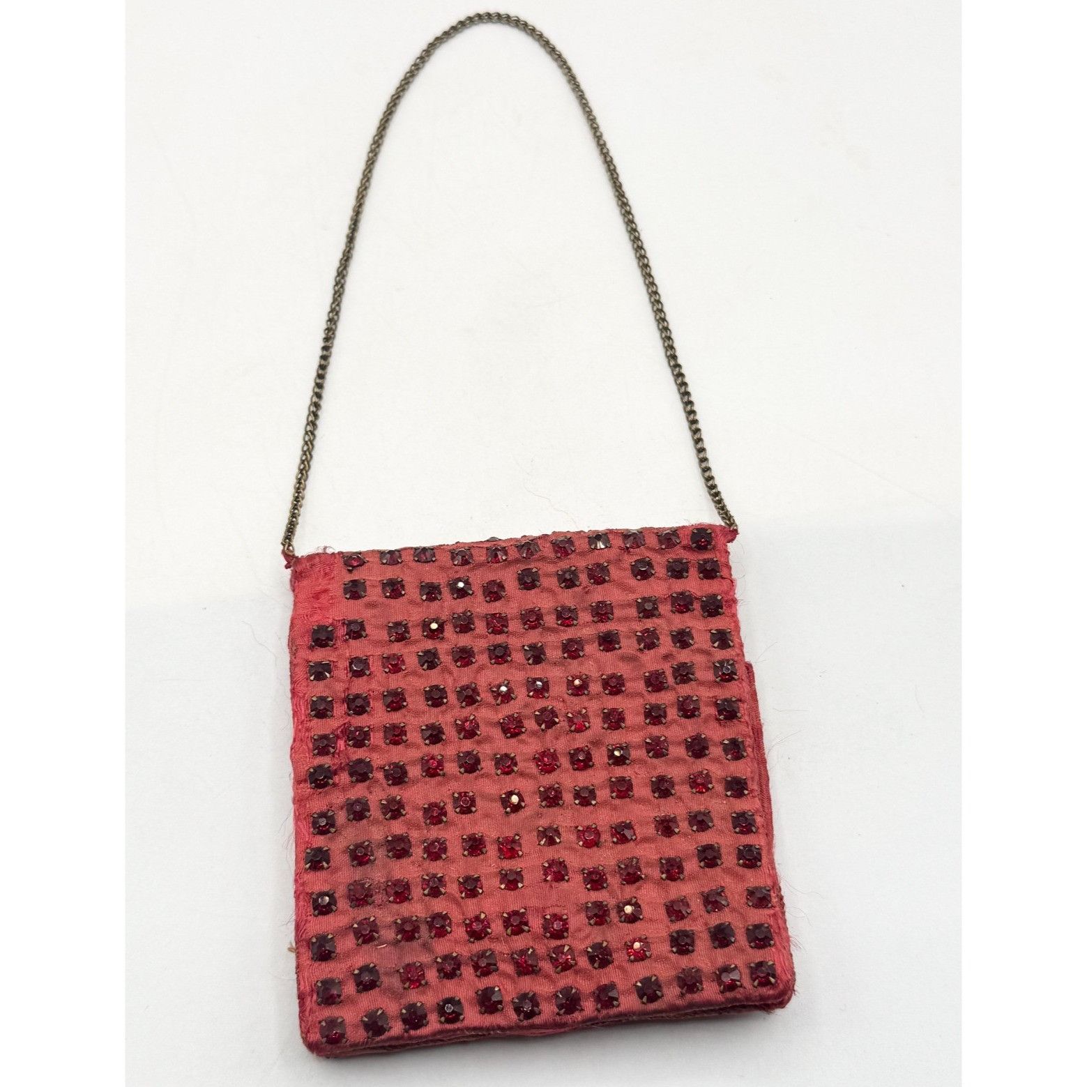 Vintage Estate vintage red rhinestone wallet purse on chain Size ONE SIZE - 1 Thumbnail