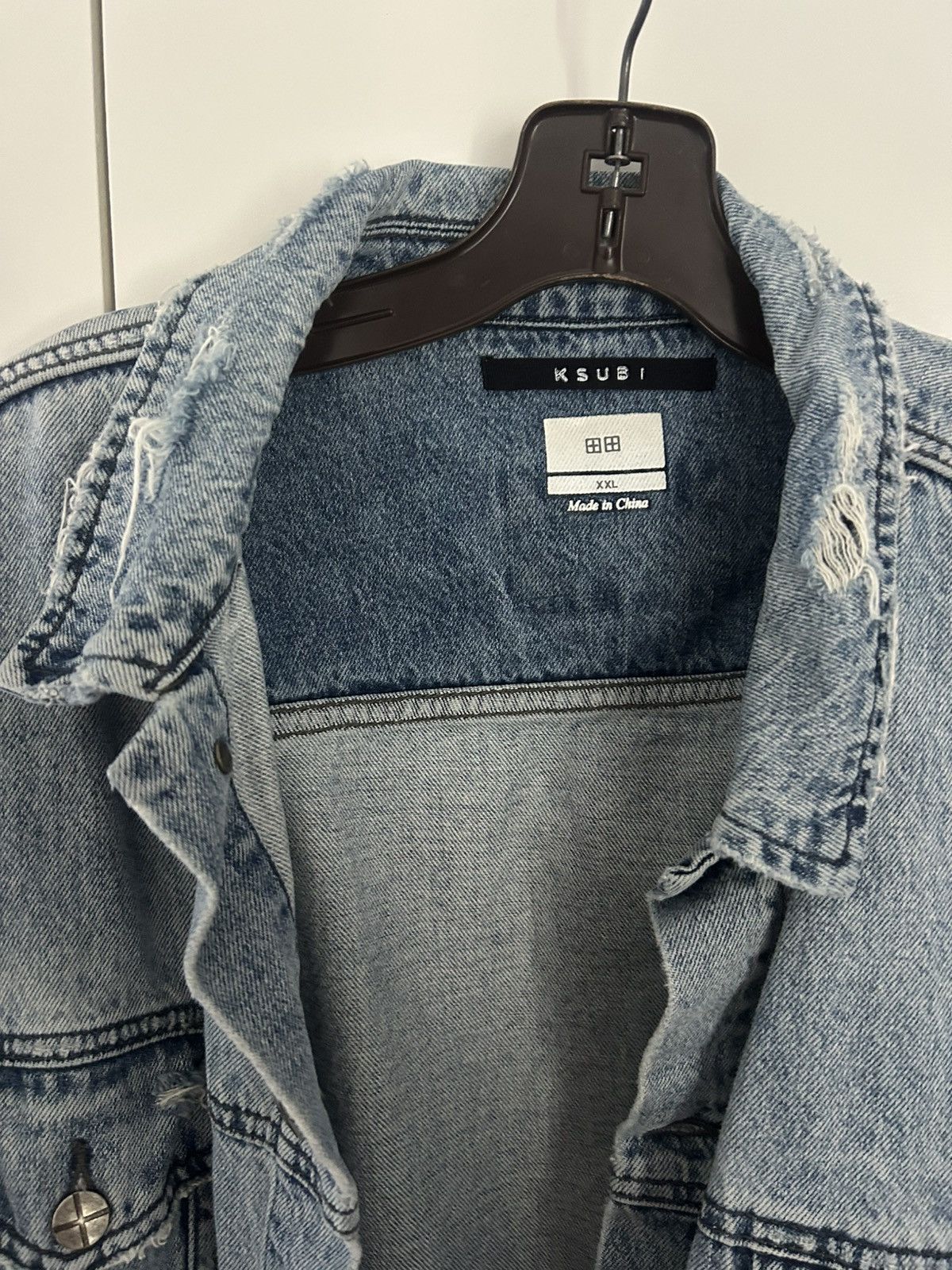 Ksubi Ksubi Distressed Jean Jacket Size US XXL / EU 58 / 5 - 2 Thumbnail