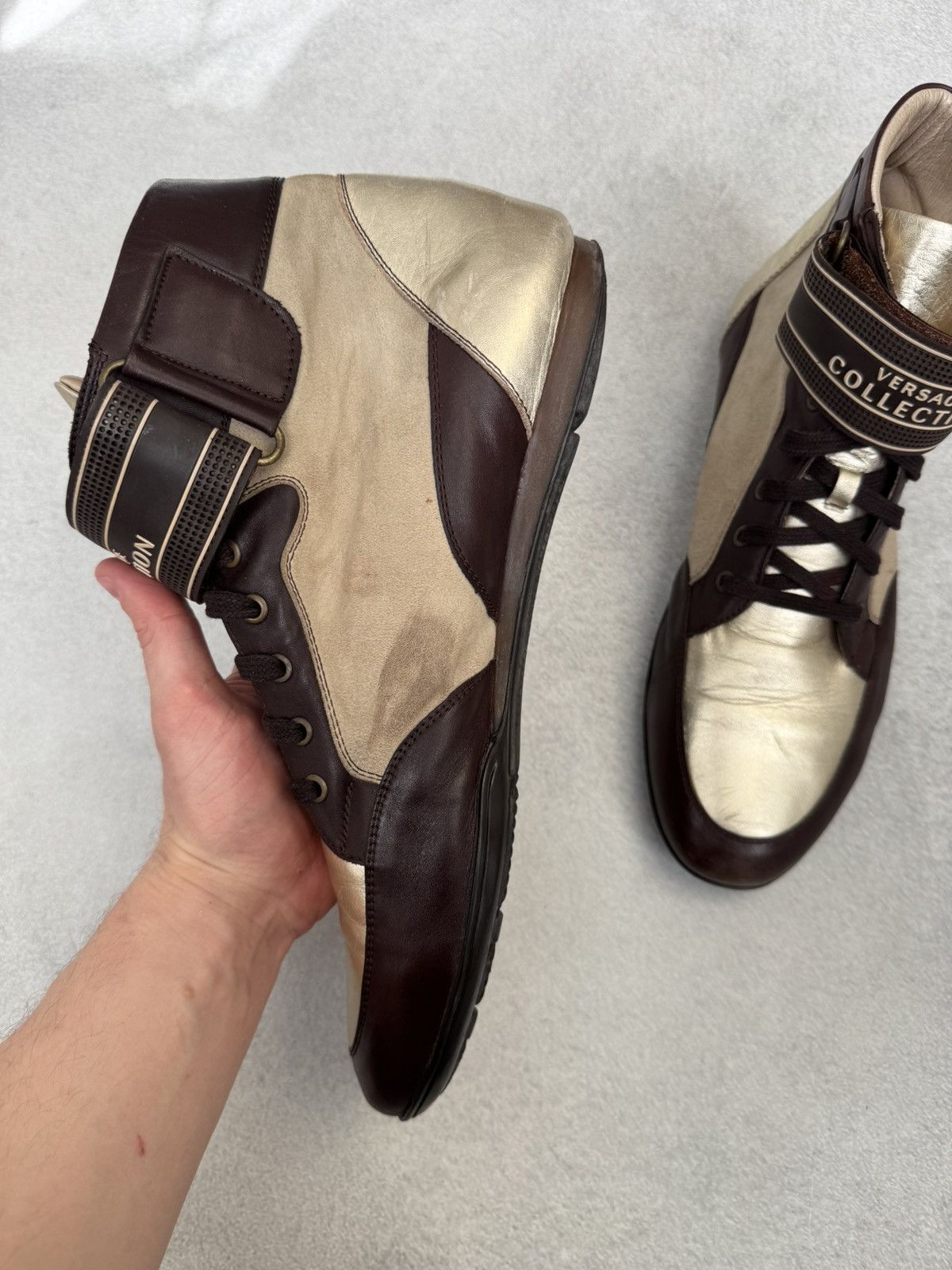 Versace Versace Hi-Top Future Sneakers Boxing Shoes US11 Size US 11 / EU 44 - 7 Thumbnail