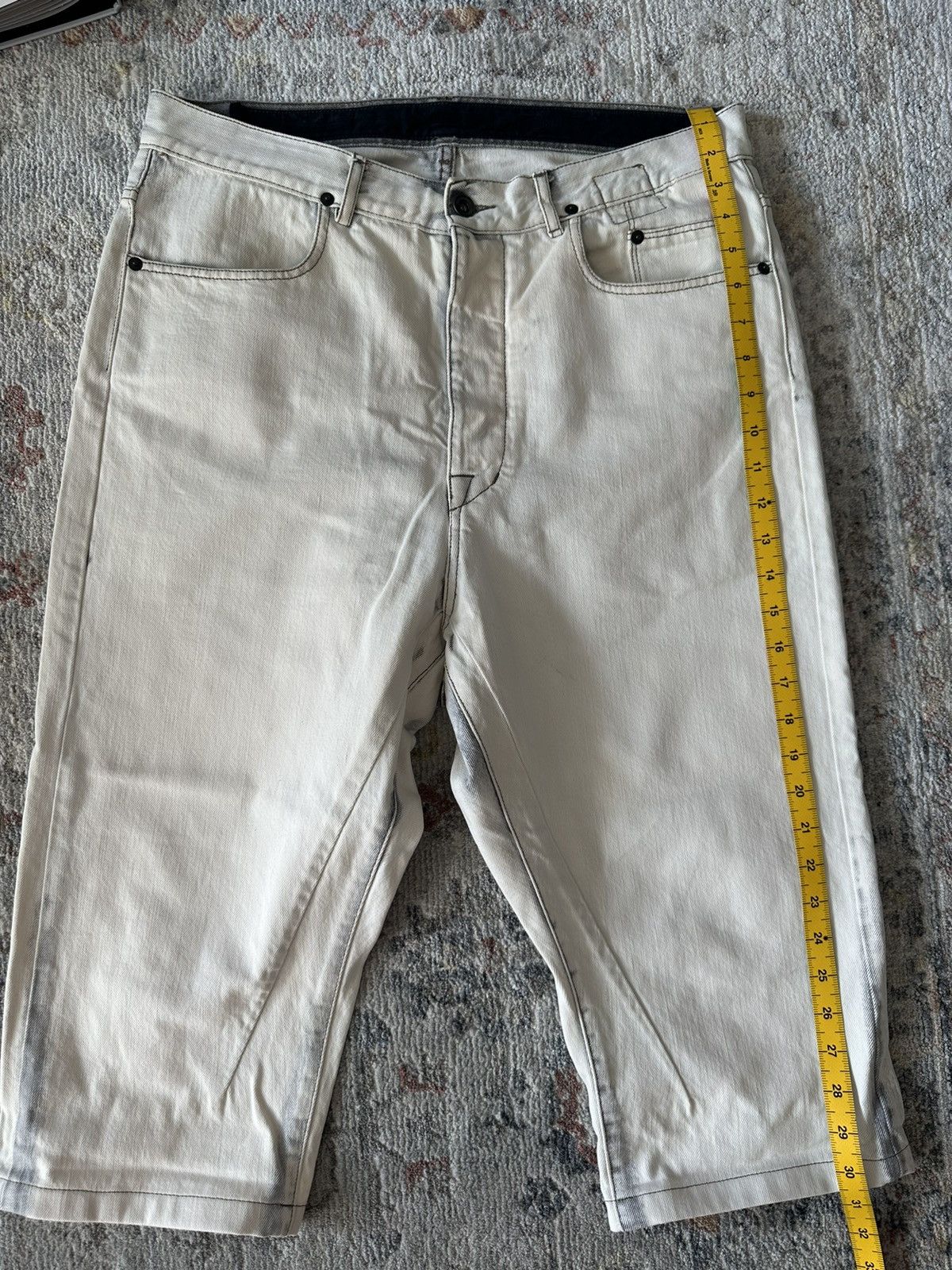 Rick Owens Drkshdw Rick Owens DRKSHDW straight leg cropped jeans Size US 34 / EU 50 - 8 Thumbnail