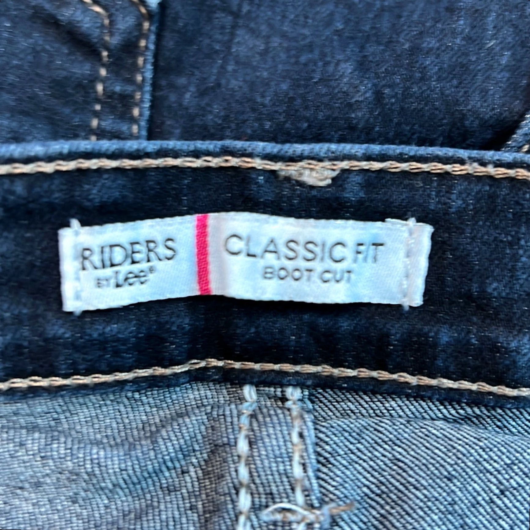 Vintage Riders By Lee Jeans Women Boot Cut Classic Fit Stretch Blue Size 16 Size 38" / US 16 / IT 52 - 7 Thumbnail