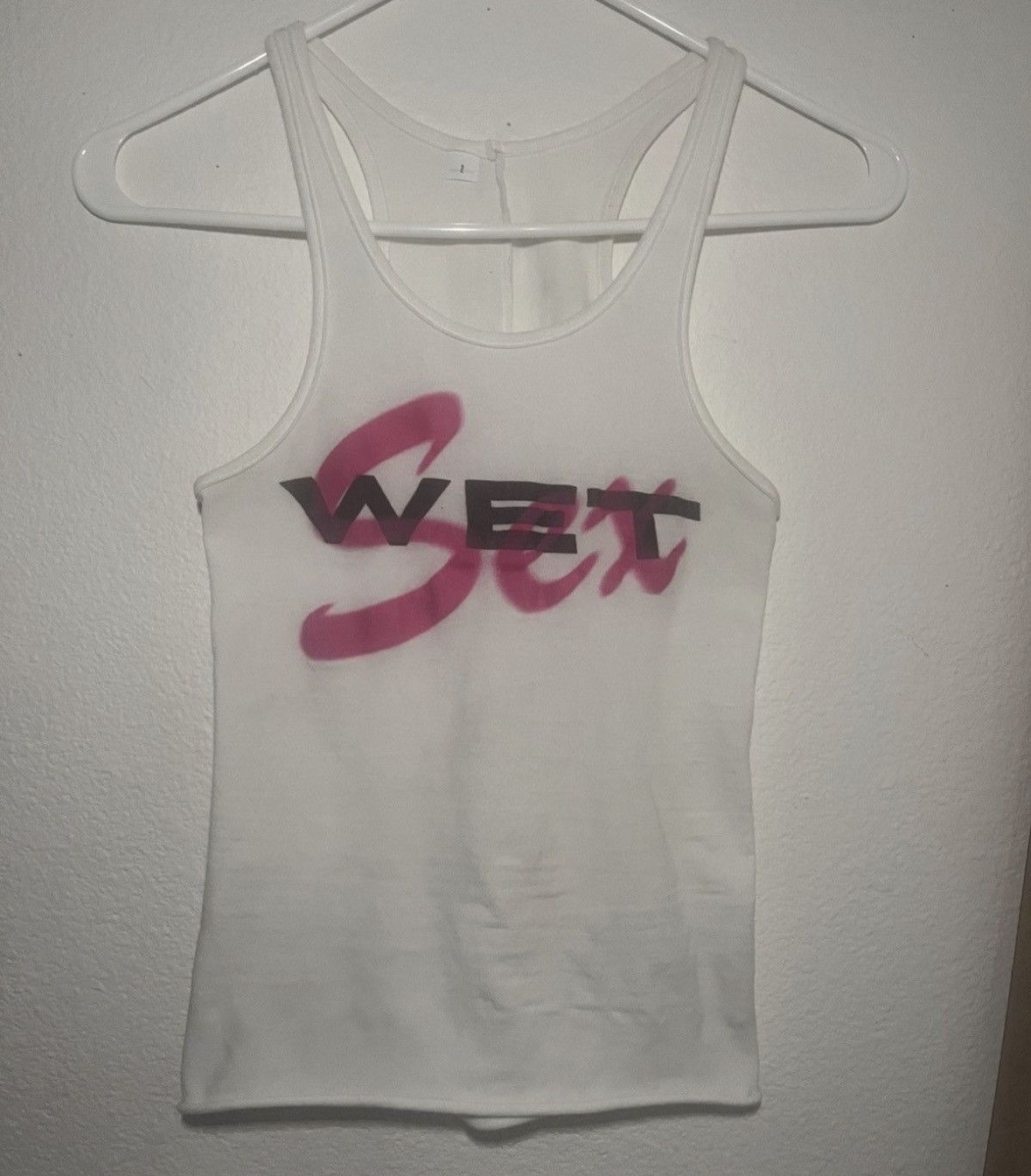 Mowalola × Yeezy WET SEX tank top | Grailed