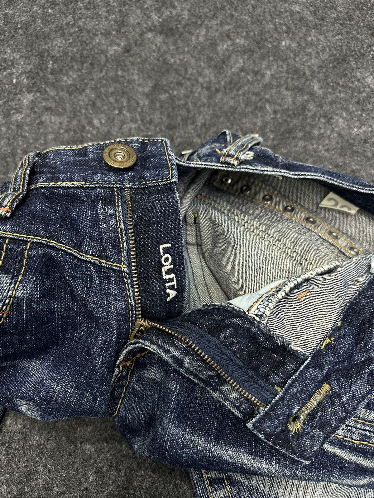 Hysteric Glamour Lolita Concert Club Flare Distressed Denim 29x29 F47 Size US 29 - 14 Thumbnail