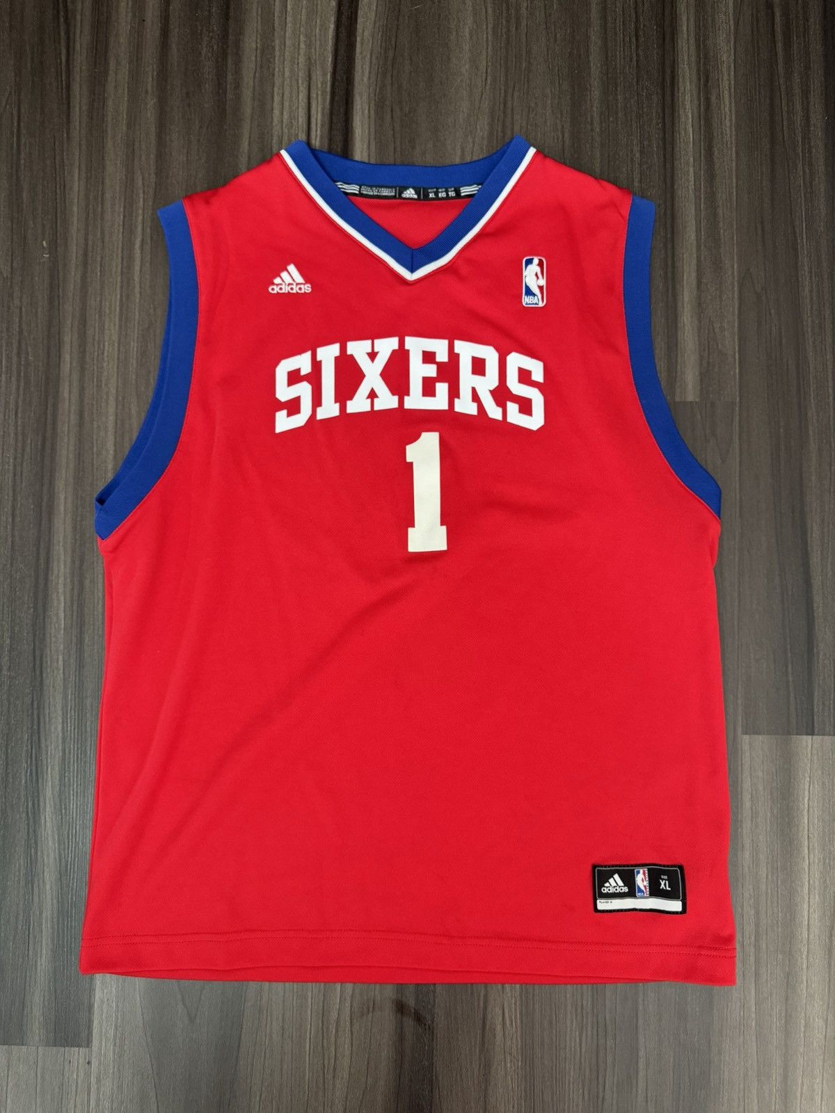 Adidas YOUTH XL 76ers Michael Carter-Williams #1 NBA Jersey Size US XL / EU 56 / 4 - 1 Thumbnail