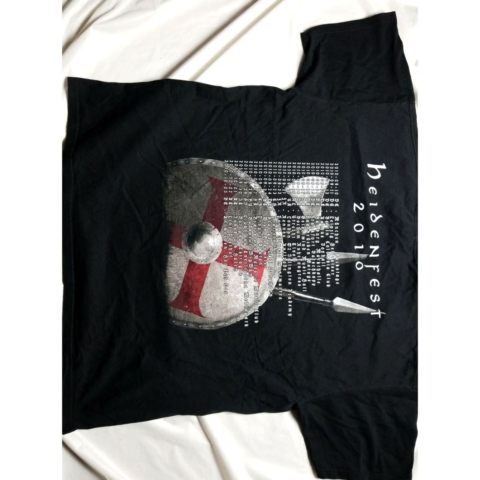 Fruit Of The Loom Vintage Black Metal Shirt XXL Fruit of the Loom Mens Size US XXL / EU 58 / 5 - 8 Thumbnail