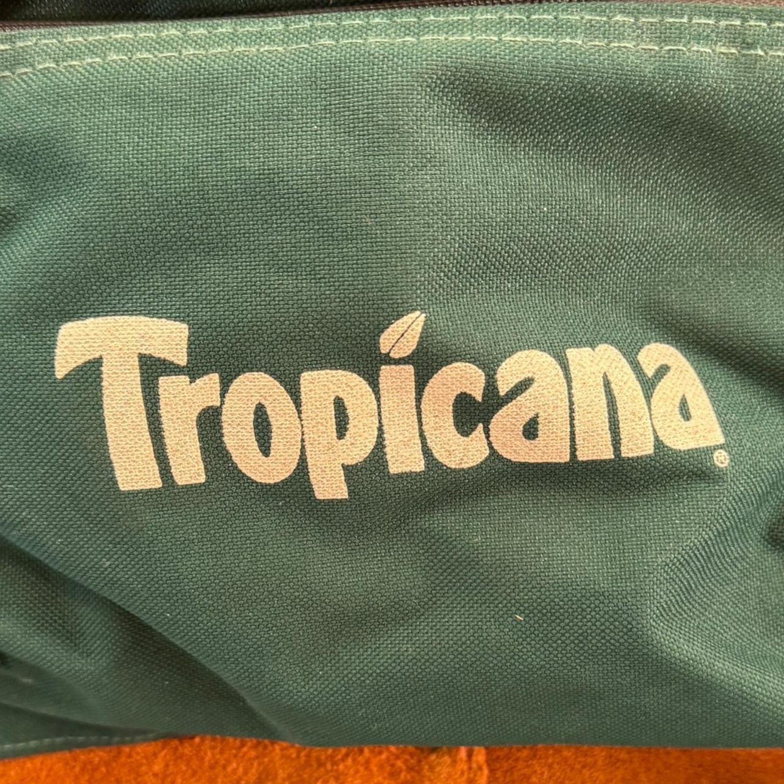 Vintage Vintage Tropicana green canvas & brown suede backpack Size ONE SIZE - 8 Thumbnail