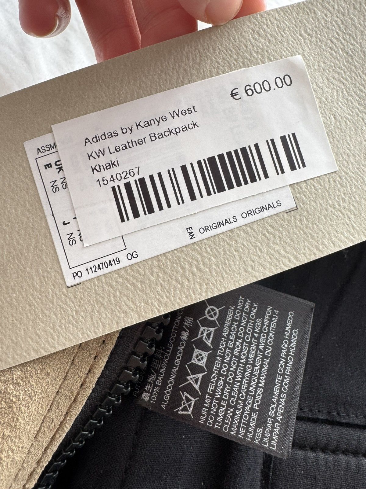 Yeezy BNWT Yeezy Season 1 Suede/Leather Backpack Size ONE SIZE - 8 Thumbnail