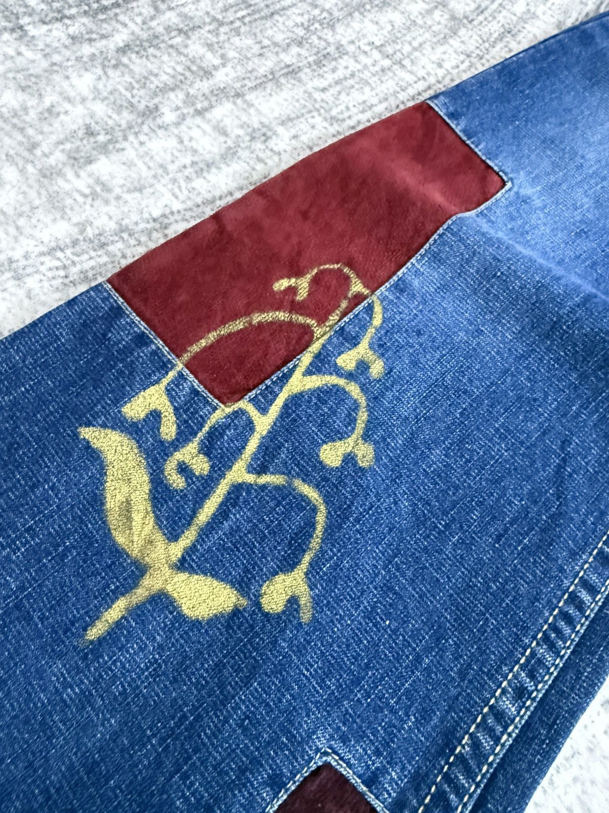 Japanese Brand × Tornado Mart Tornado Mart Style Patch Work Flared Jeans Route 66 Size US 28 / EU 44 - 11 Thumbnail