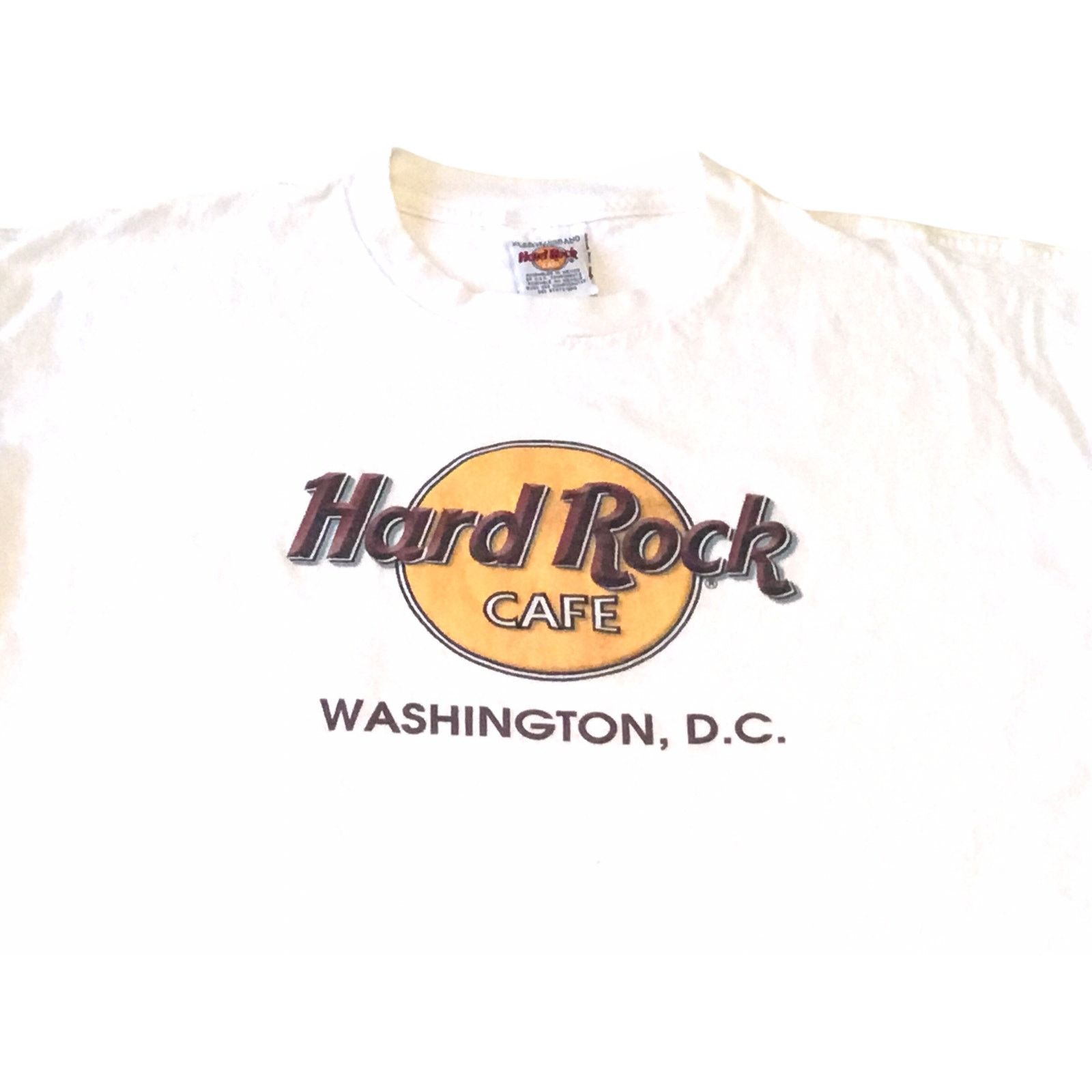 Hard Rock Cafe Hard Rock Cafe XL T-Shirt White Classic Logo Washington D C Size US XL / EU 56 / 4 - 2 Thumbnail