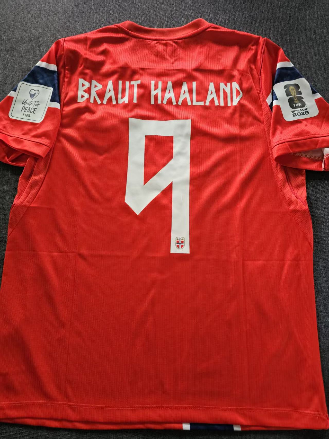 Other 2026 World Cup Norway #9 Erling Haaland Jersey Home Size US M / EU 48-50 / 2 - 1 Thumbnail