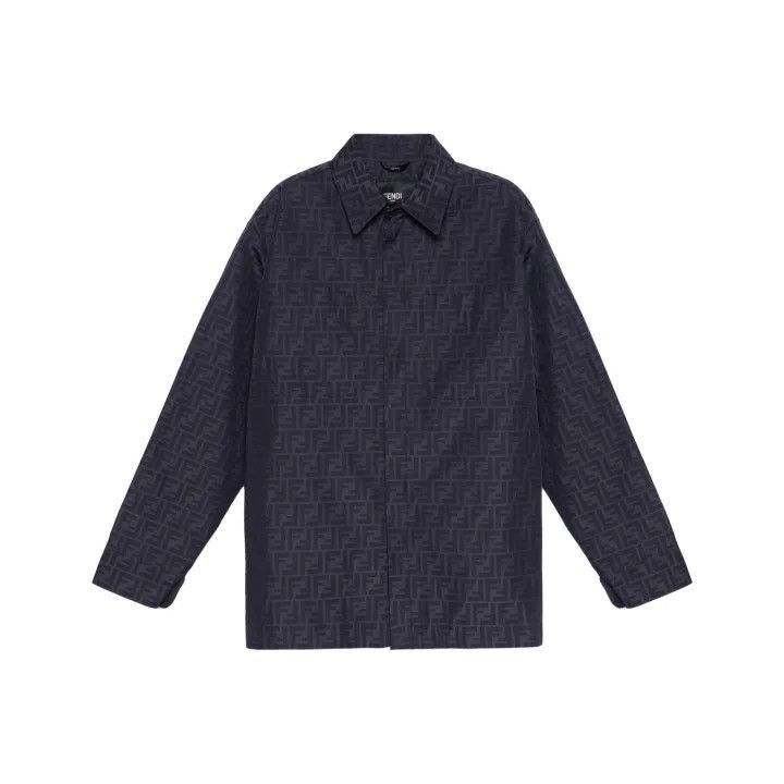Fendi Fendi Logo Print Long Sleeve Shirt for Men -2507 Size US L / EU 52-54 / 3 - 1 Thumbnail