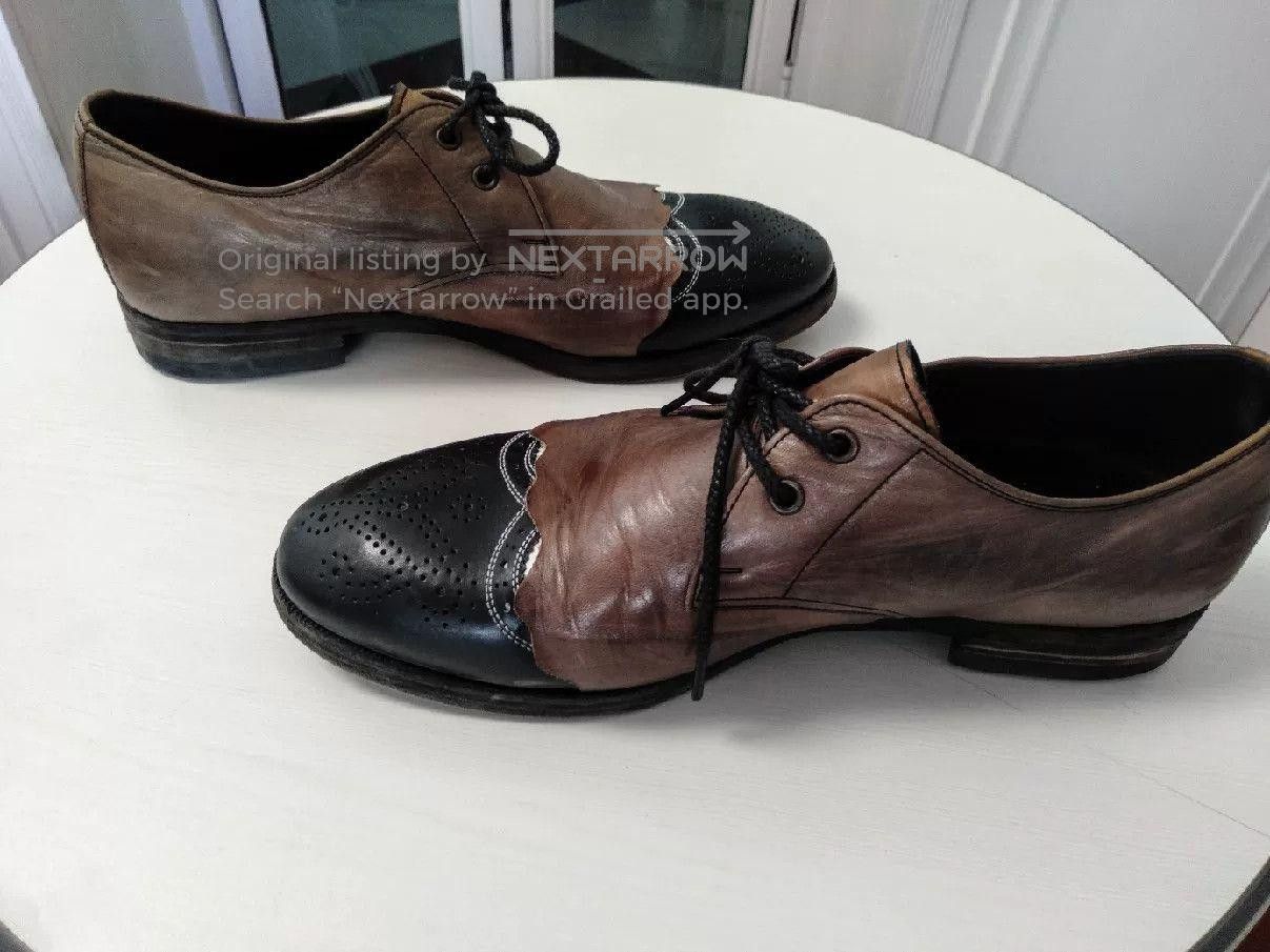 Maison MIHARA YASUHIRO Mihara Yasuhiro Men's Brown Leather Shoes. Size US 9.5 / EU 42-43 - 3 Thumbnail