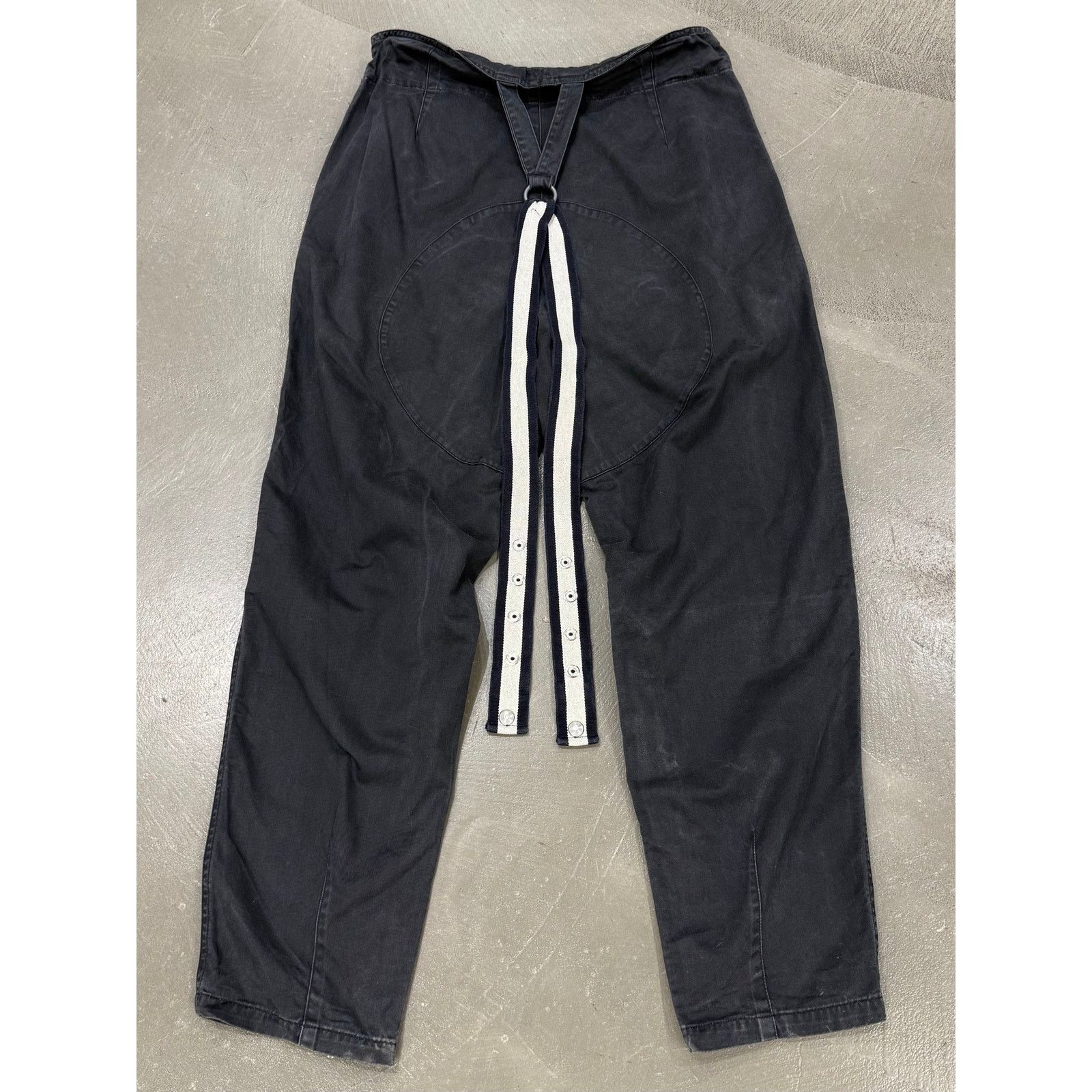 Giorgio Armani 1990s Armani suspenders braces zipper pants Size US 32 / EU 48 - 2 Thumbnail