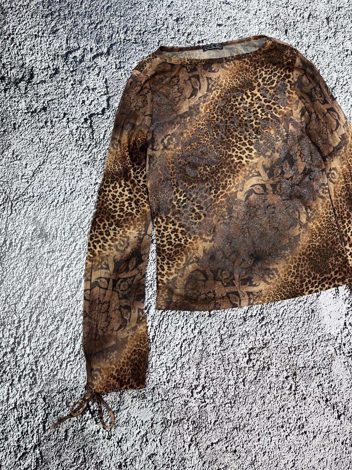 Vintage Vintage Cavalli vibe open sleeves tiger blouse glamour S Size S / US 4 / IT 40 - 2 Thumbnail