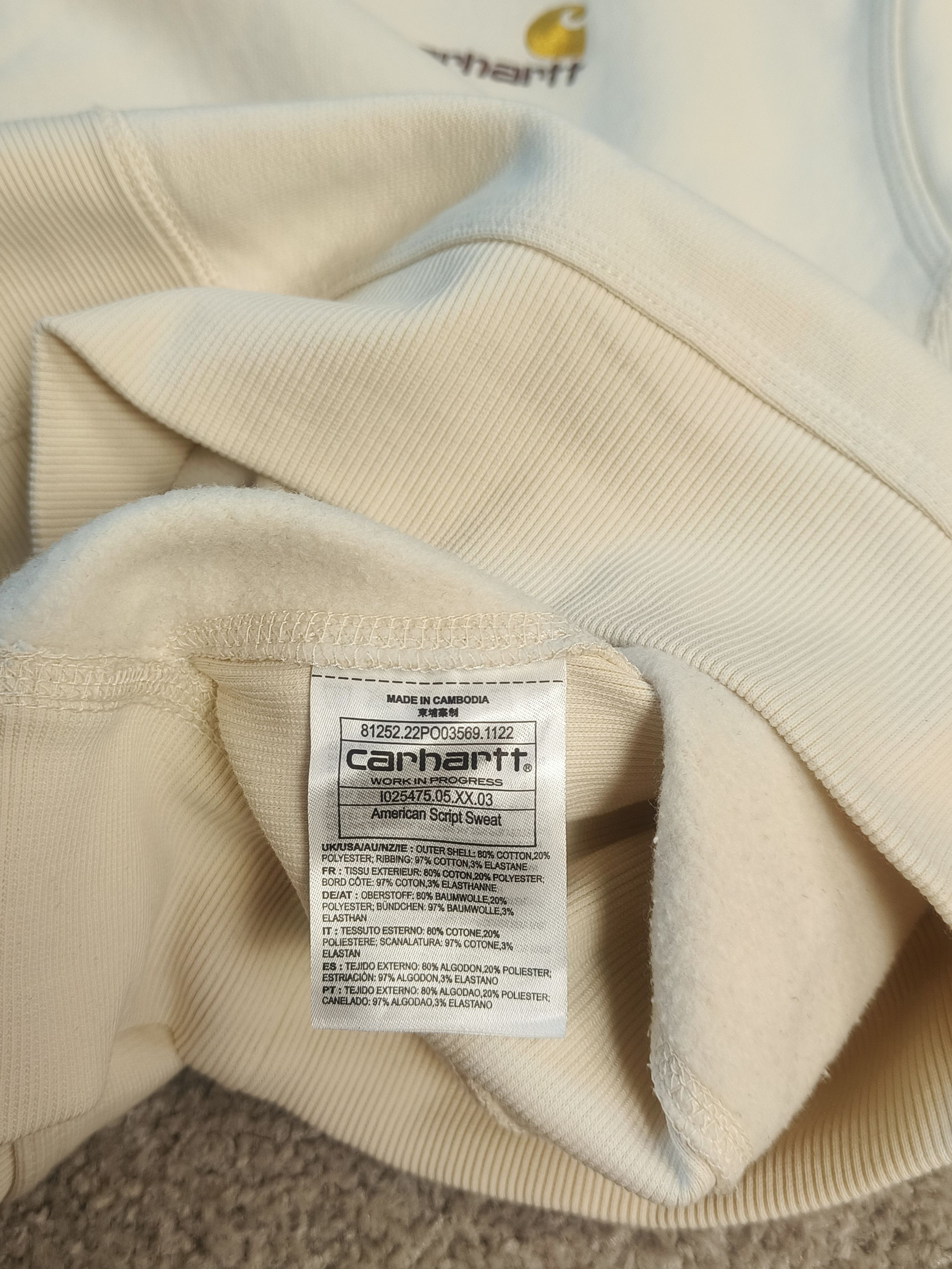 Carhartt Wip Carhartt WIP American Script Sweatshirt Rattan Size US S / EU 44-46 / 1 - 3 Thumbnail