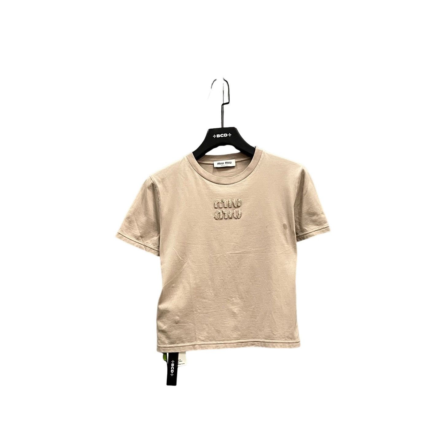 Miu Miu Miu Miu Logo Embroidery T-Shirt Size S Size S / US 4 / IT 40 - 1 Thumbnail
