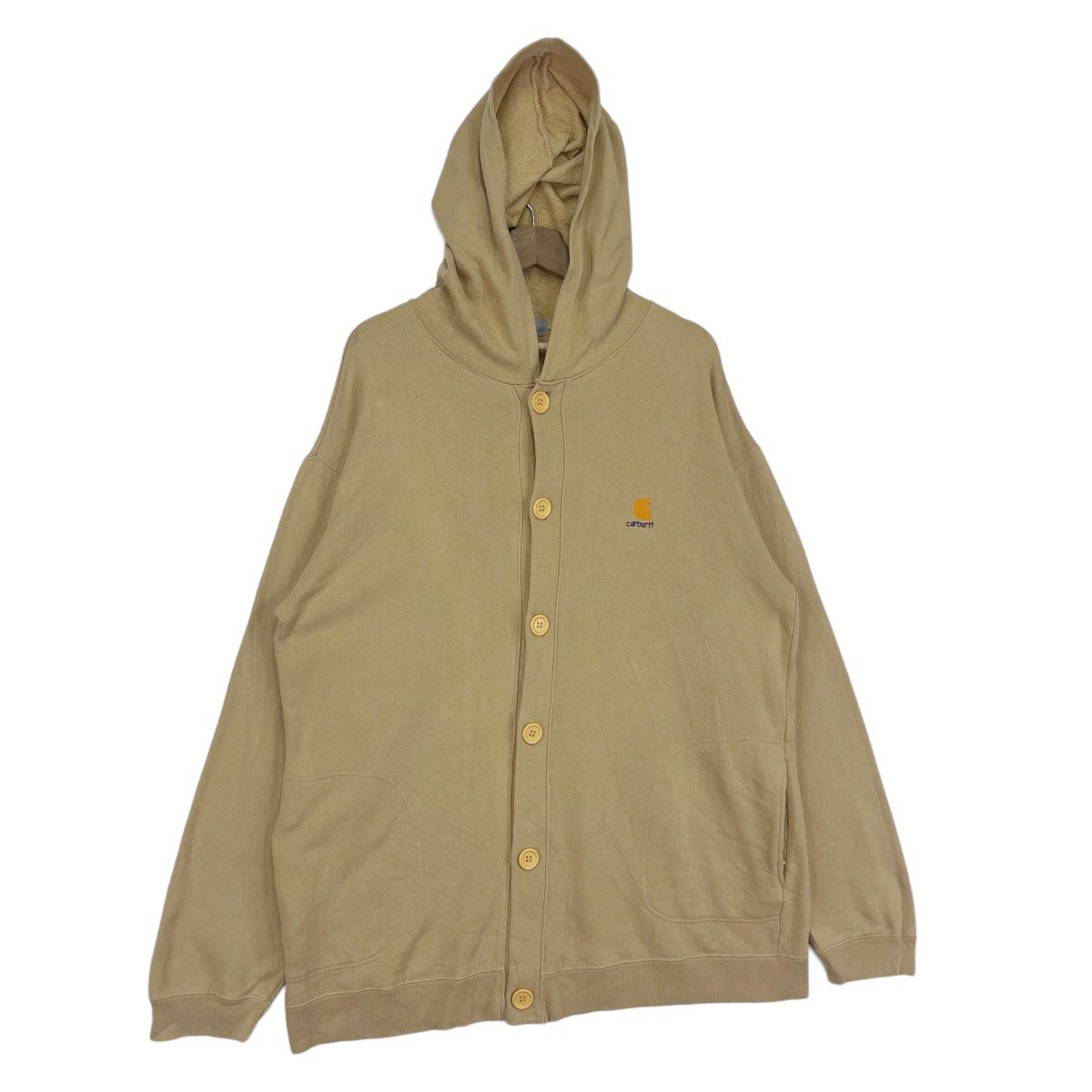 Carhartt × Carhartt Wip Vintage Carhartt Button Hoodie Sweater Size US XL / EU 56 / 4 - 3 Thumbnail