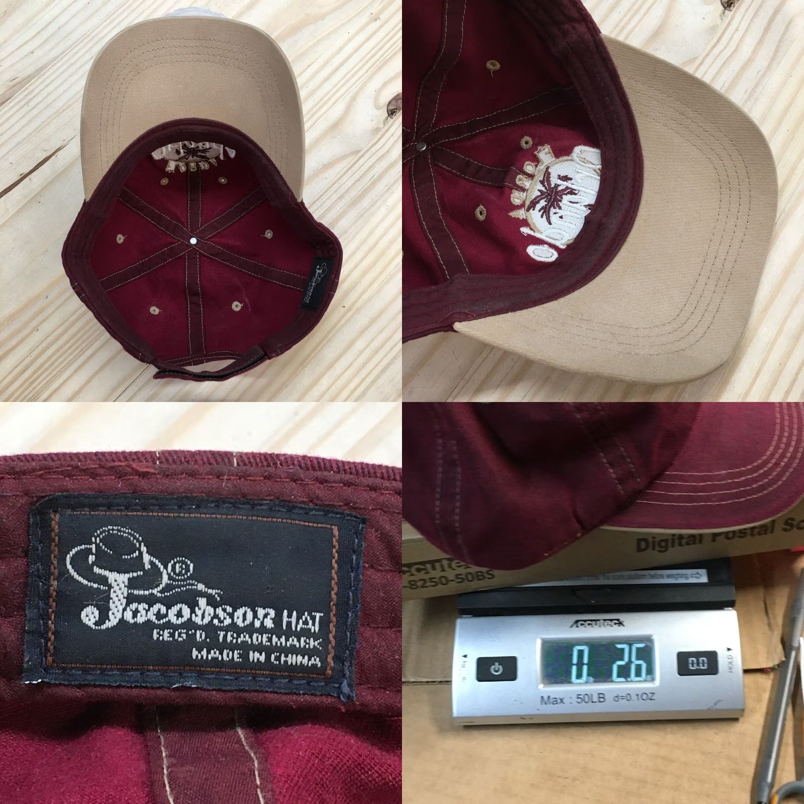 Vintage Jacobson Hat Florida Orlando EST 1875 Baseball Cap Mens OS Maroon Adjustable Hat Size ONE SIZE - 8 Thumbnail