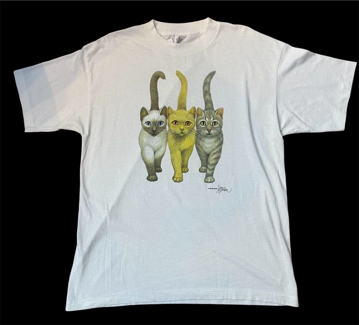Vintage 1995 Bob Harrison Copyright Vintage Tee Murino’s Size US XL / EU 56 / 4 - 1 Thumbnail