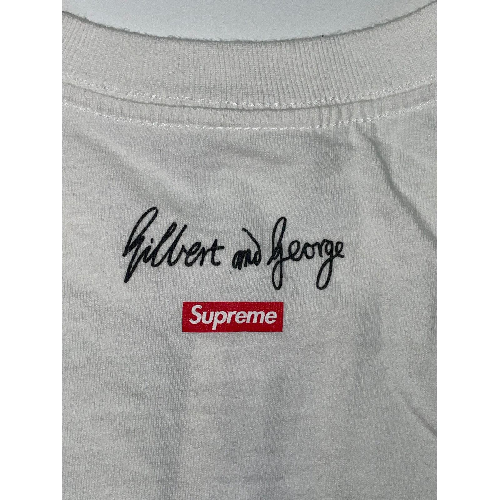 Supreme Supreme Gilbert and George White LS Size US L / EU 52-54 / 3 - 3 Thumbnail