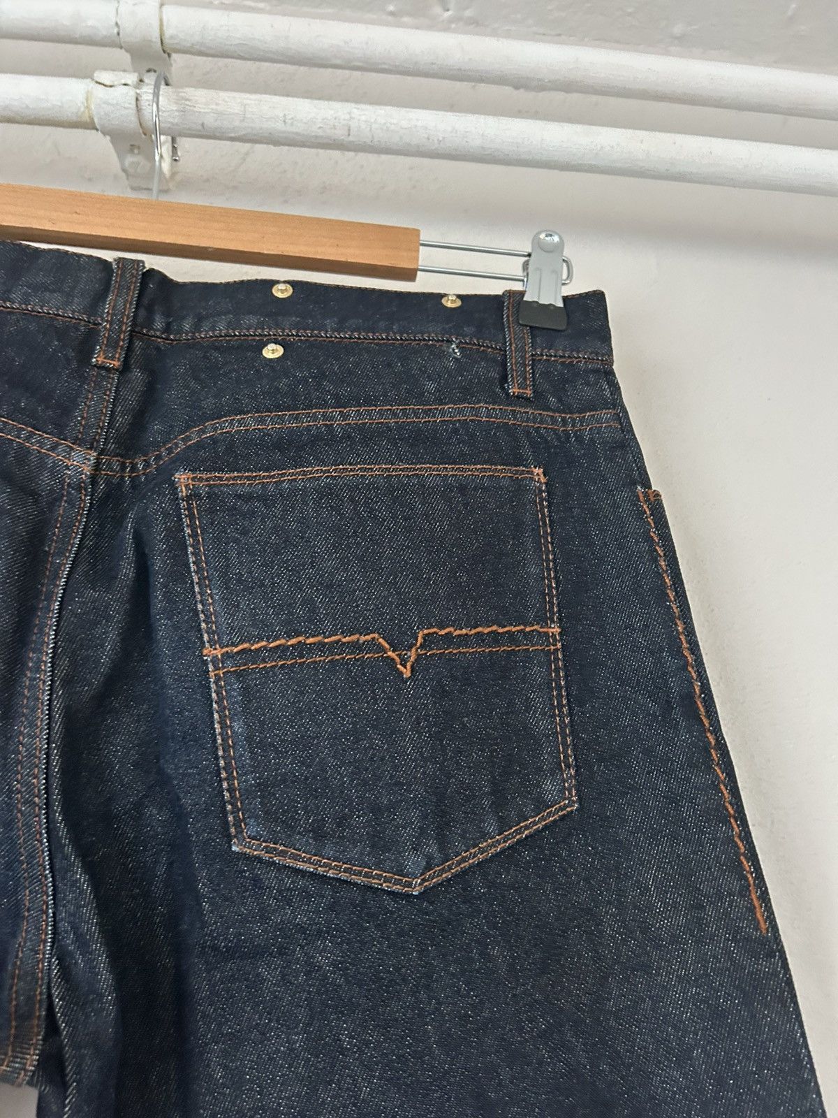 Valentino Valentino Raw Hem Dark Denim Jeans Size US 34 / EU 50 - 8 Thumbnail