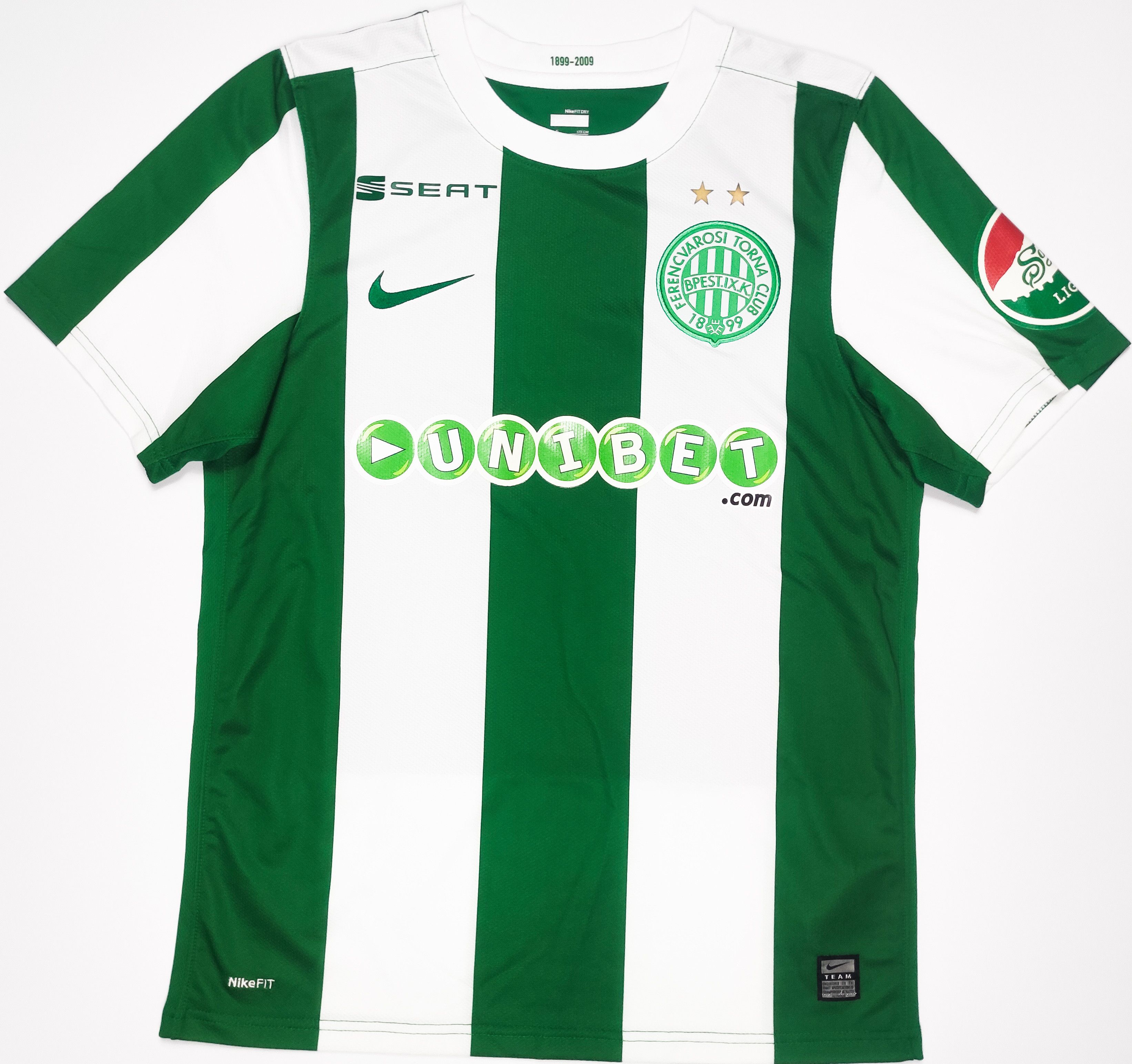 Nike Ferencváros 2009 2010 Nike Home Kit Jersey Budapest Hungary Size US S / EU 44-46 / 1 - 1 Thumbnail