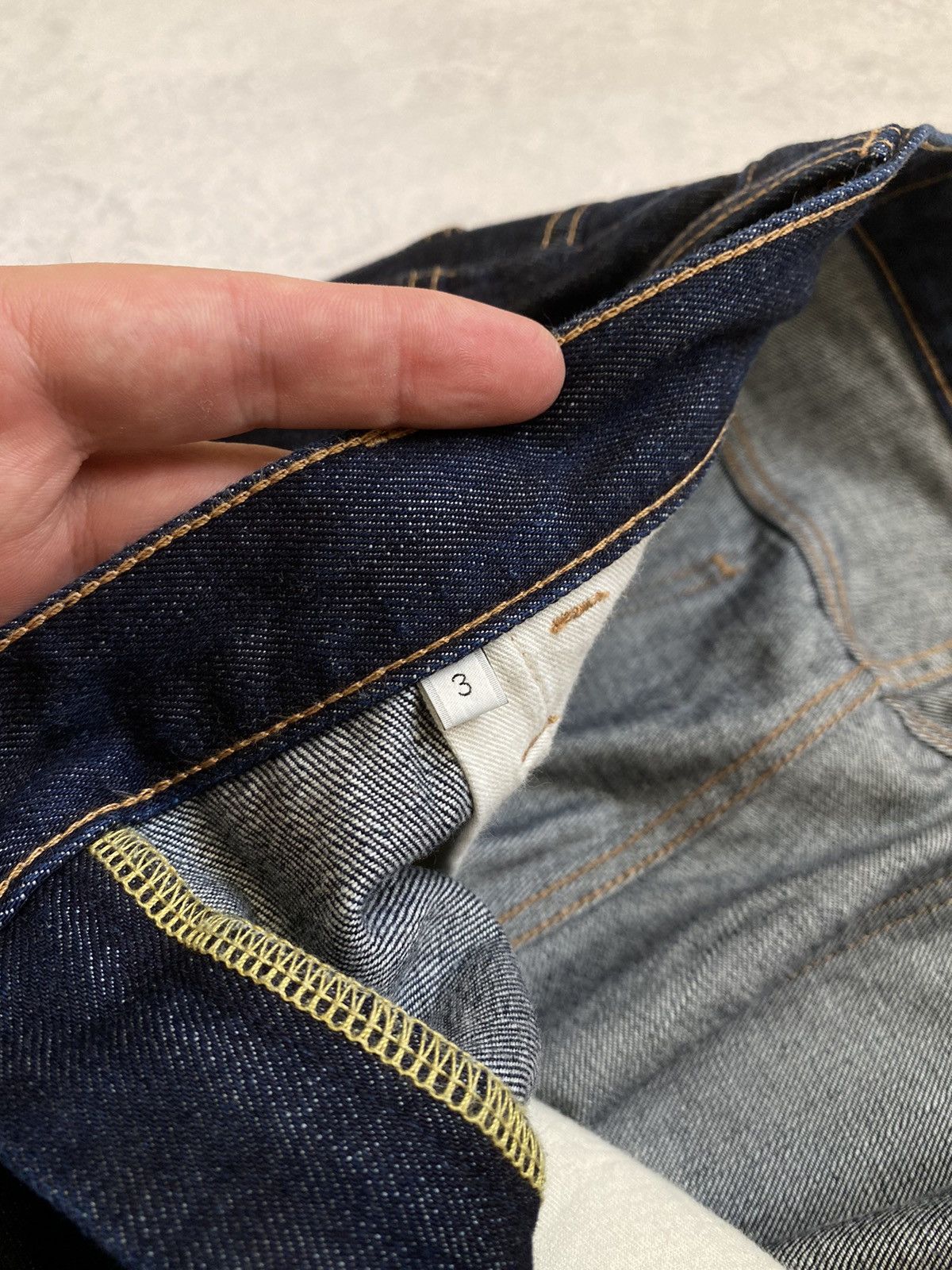 Unused Japanese Men’s Unused Denim Dark Blue Pants Size 3 Size US 32 / EU 48 - 17 Thumbnail