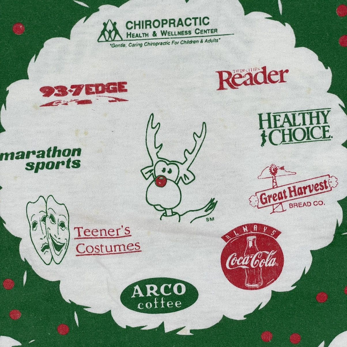 Fruit Of The Loom 🔥LAST PRICE🔥 Vintage 90s Reindeer Run Event Tee Size US L / EU 52-54 / 3 - 16 Thumbnail