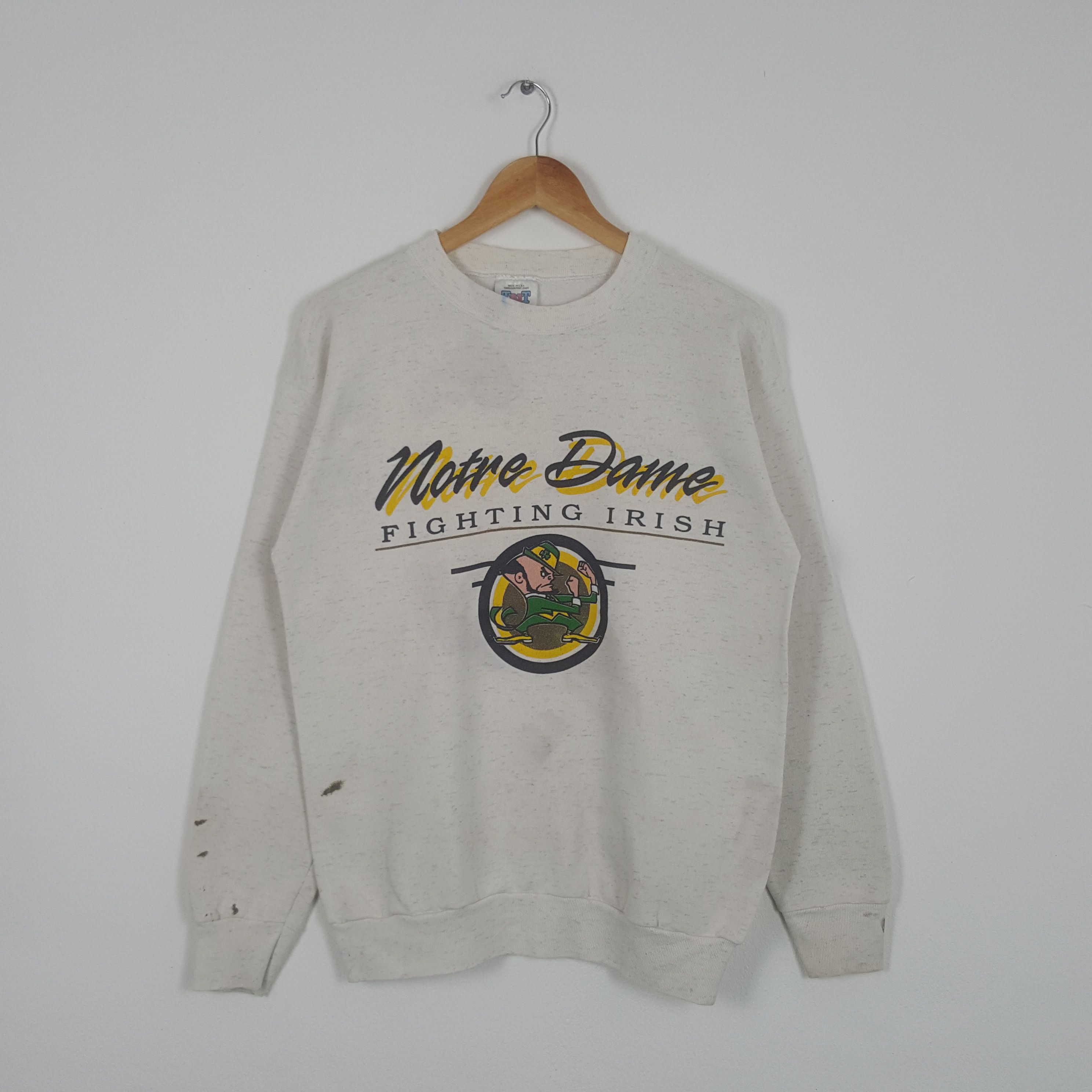 Vintage 90's Notre Dame NFL Team Fighting Irish Sweatshirt