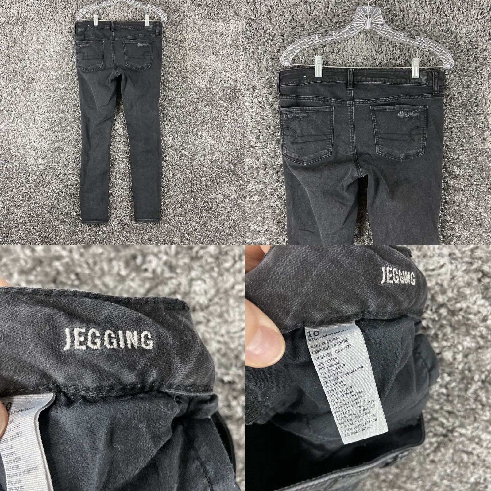 American Eagle Outfitters American Eagle Outfitters Jeans Adult 10 Black Distressed Skinny Womens Size 32" / US 10 / IT 46 - 8 Thumbnail