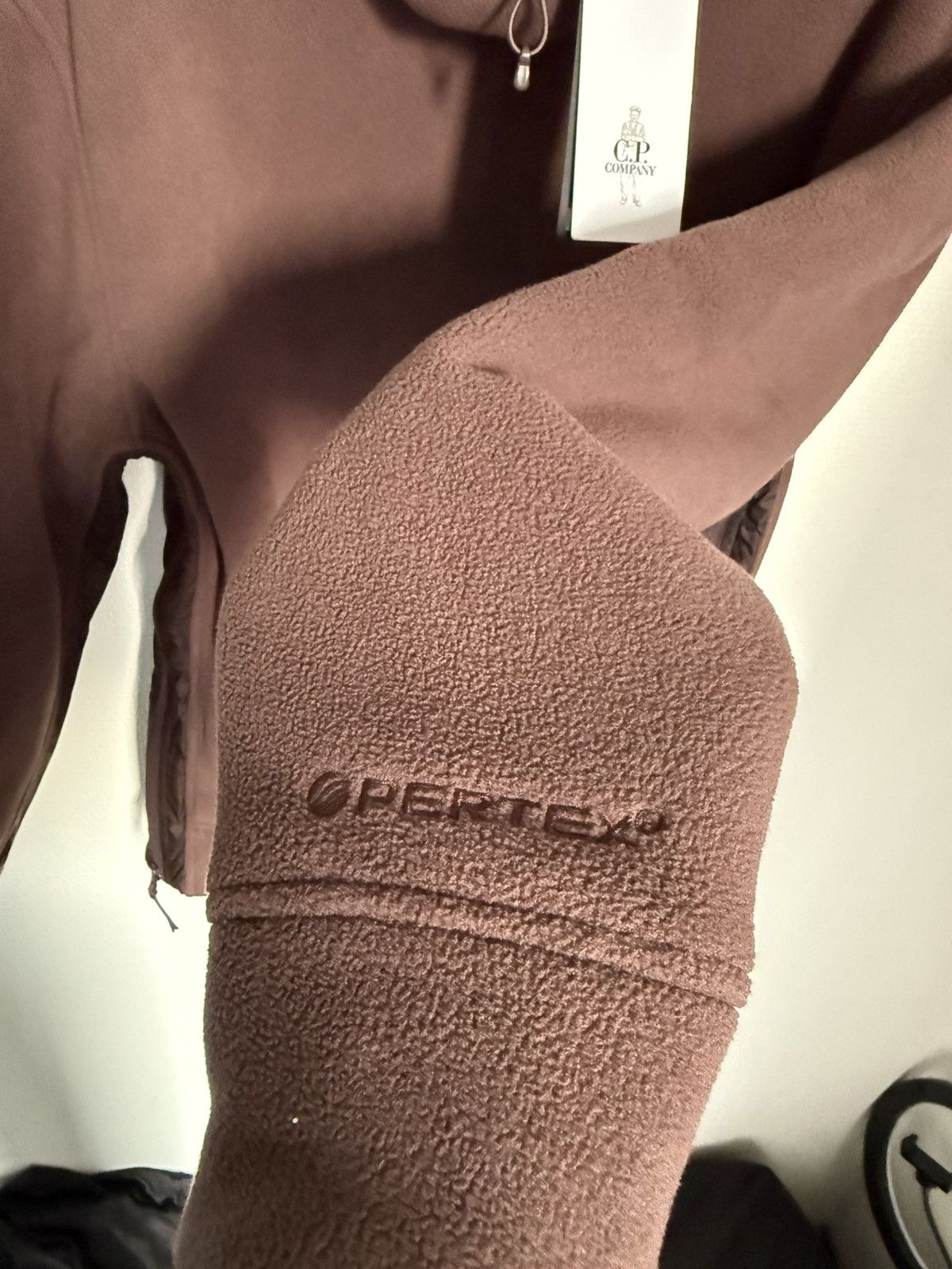 C.P. Company CP Company Pertex Lined Polar Fleece Hoodie Brown Size S Size US S / EU 44-46 / 1 - 6 Thumbnail