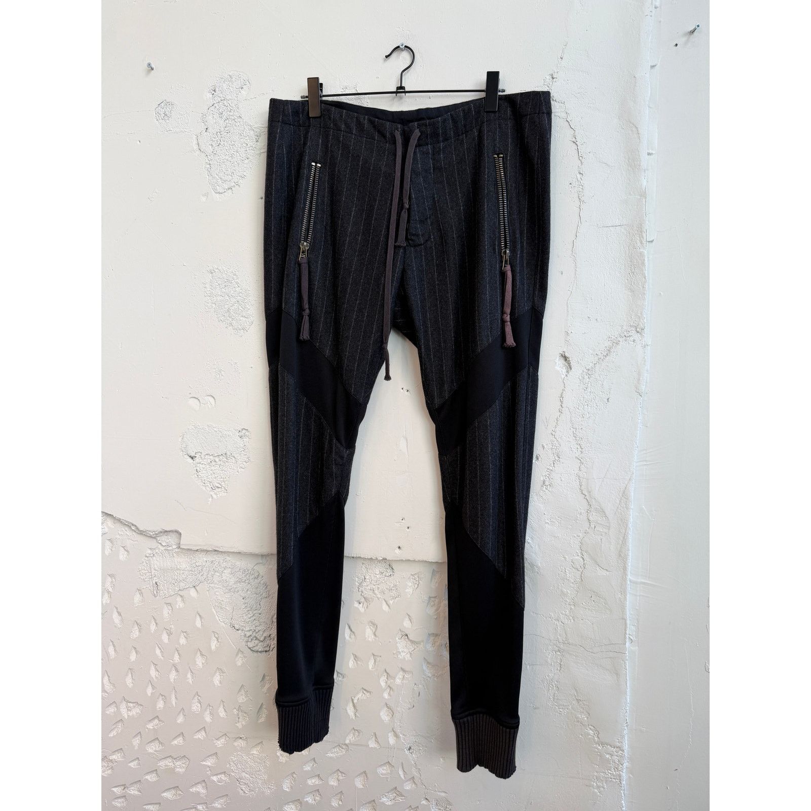 Greg Lauren Greg Lauren SAMPLE Pinstripe Wool Lounge Pants Size US 34 / EU 50 - 1 Thumbnail