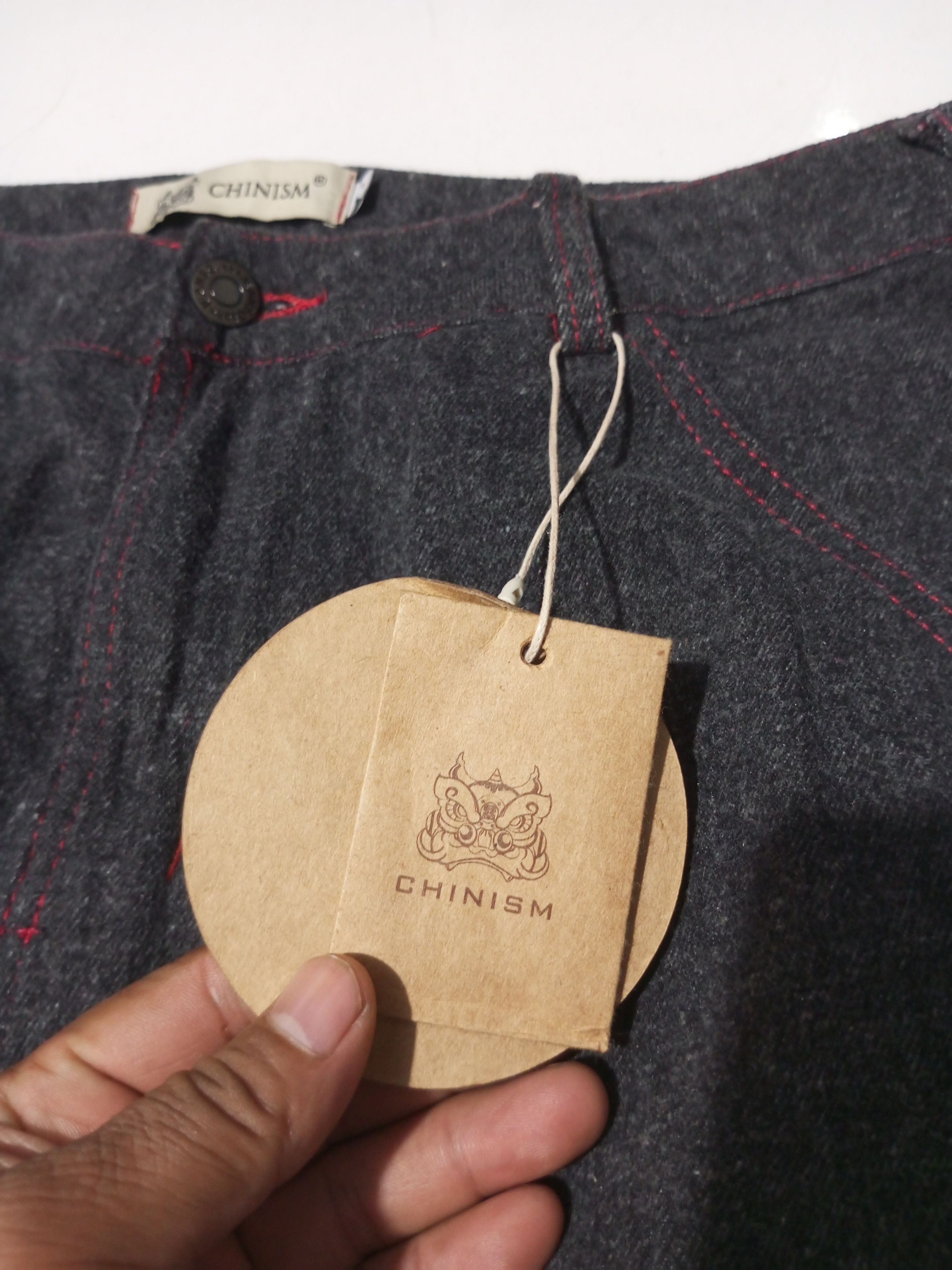 20471120 Vintage chinism multi pocket grey denim Size US 31 - 11 Thumbnail