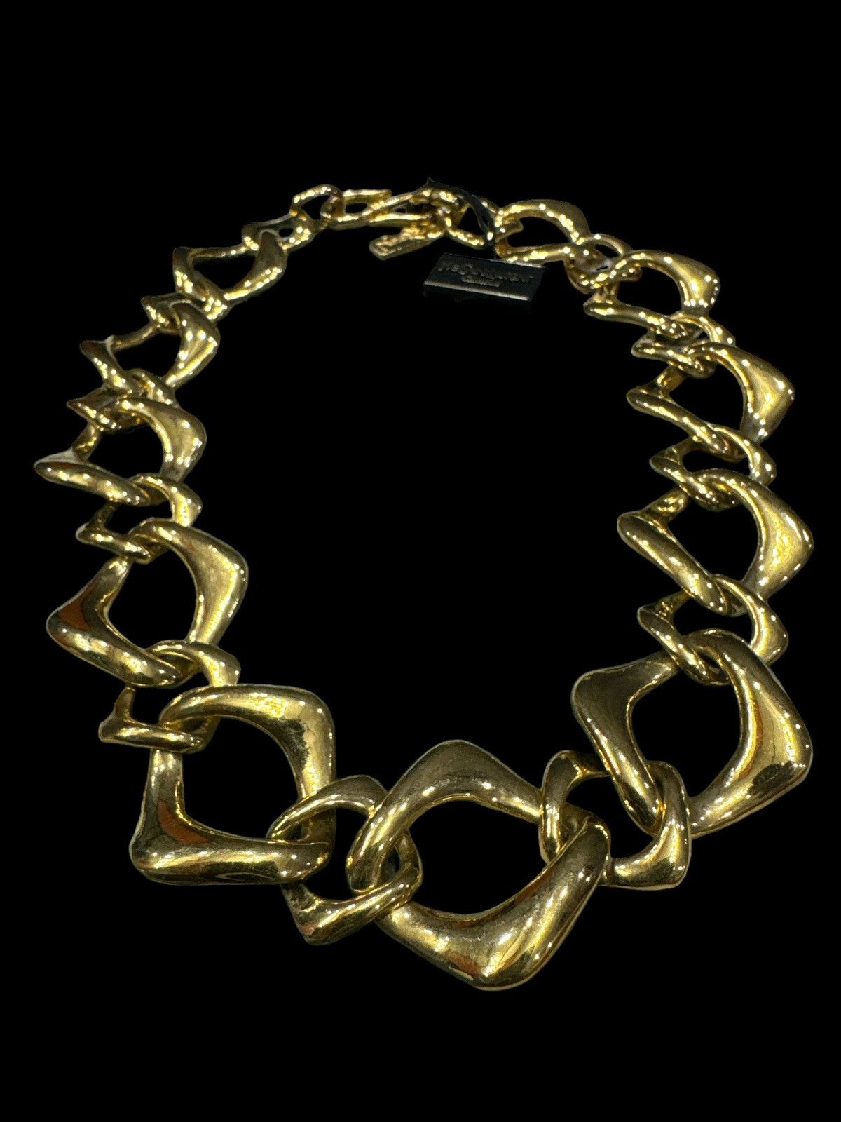 Yves Saint Laurent VINTAGE YSL YVES SAINT LAURENT NECKLACE CHAIN LINK LARGE Size ONE SIZE - 3 Thumbnail