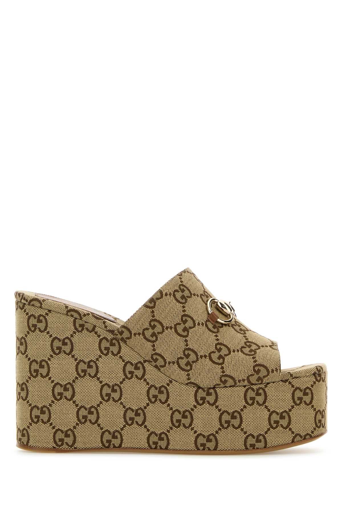 サンダル・ミュール Gucci Princetown Supreme Gg Fabric Mule Gucci Princetown Crystal GG Canvas Mules | Neiman Marcus