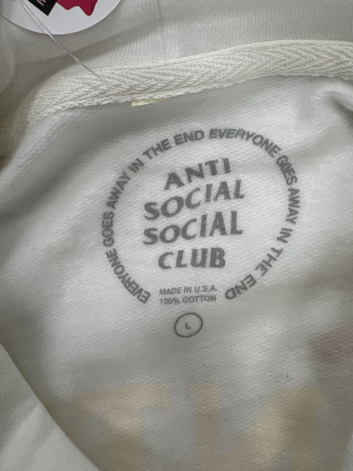 Anti Social Social Club Anti Social Social Club See Me Now? Hoodie “White” Size US L / EU 52-54 / 3 - 3 Thumbnail