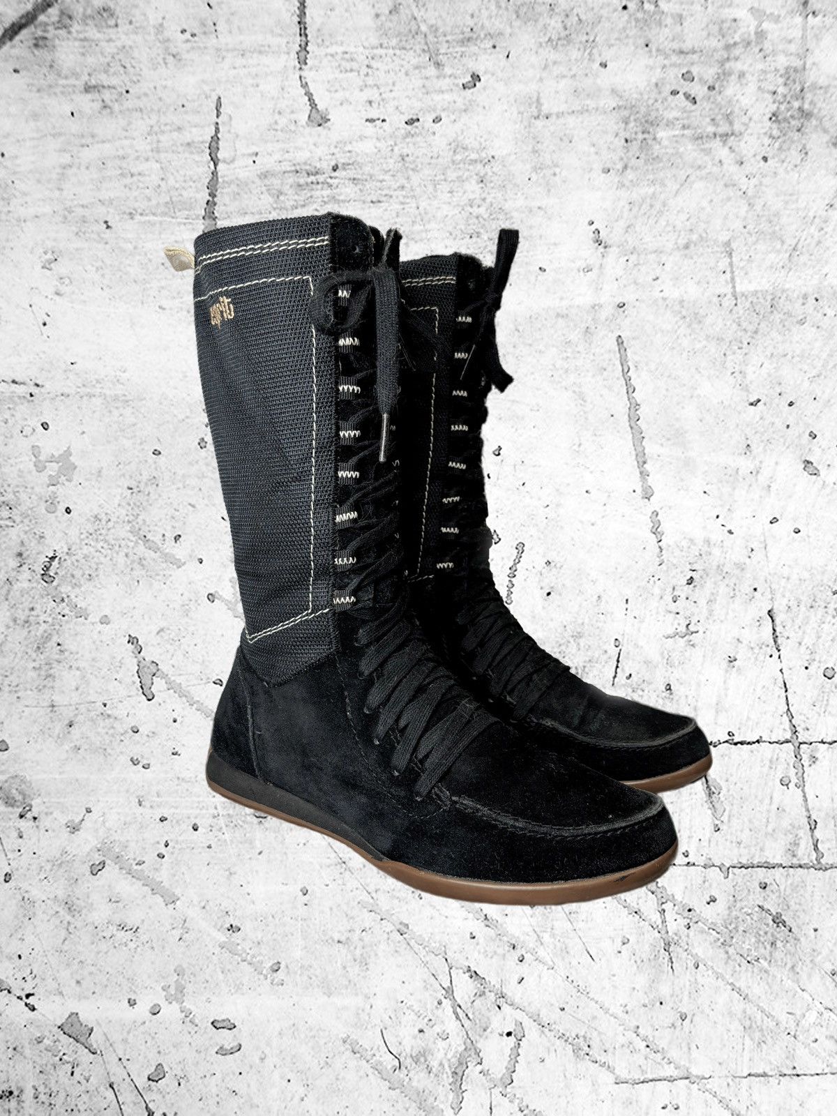 Esprit 🔥 Cool Hi-Top ESPRIT black laced boots Japanese style Size US 6 / IT 36 - 2 Thumbnail