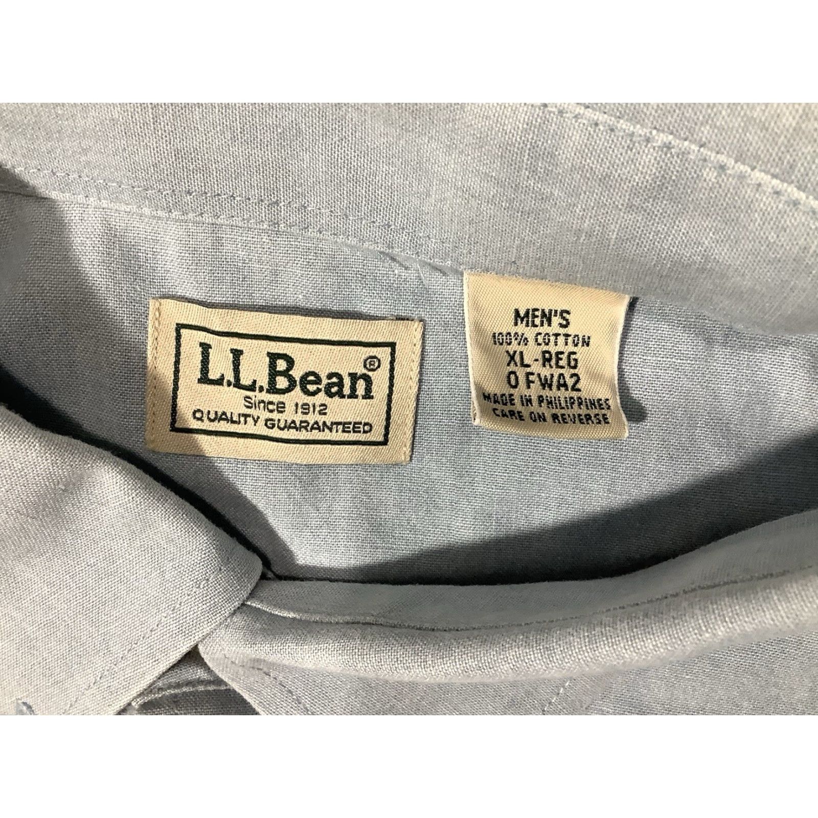 Vintage L.L. Bean Button-Up Shirt XL Blue Men’s Long Sleeve Button-Down Collar Shirt Size US XL / EU 56 / 4 - 4 Thumbnail