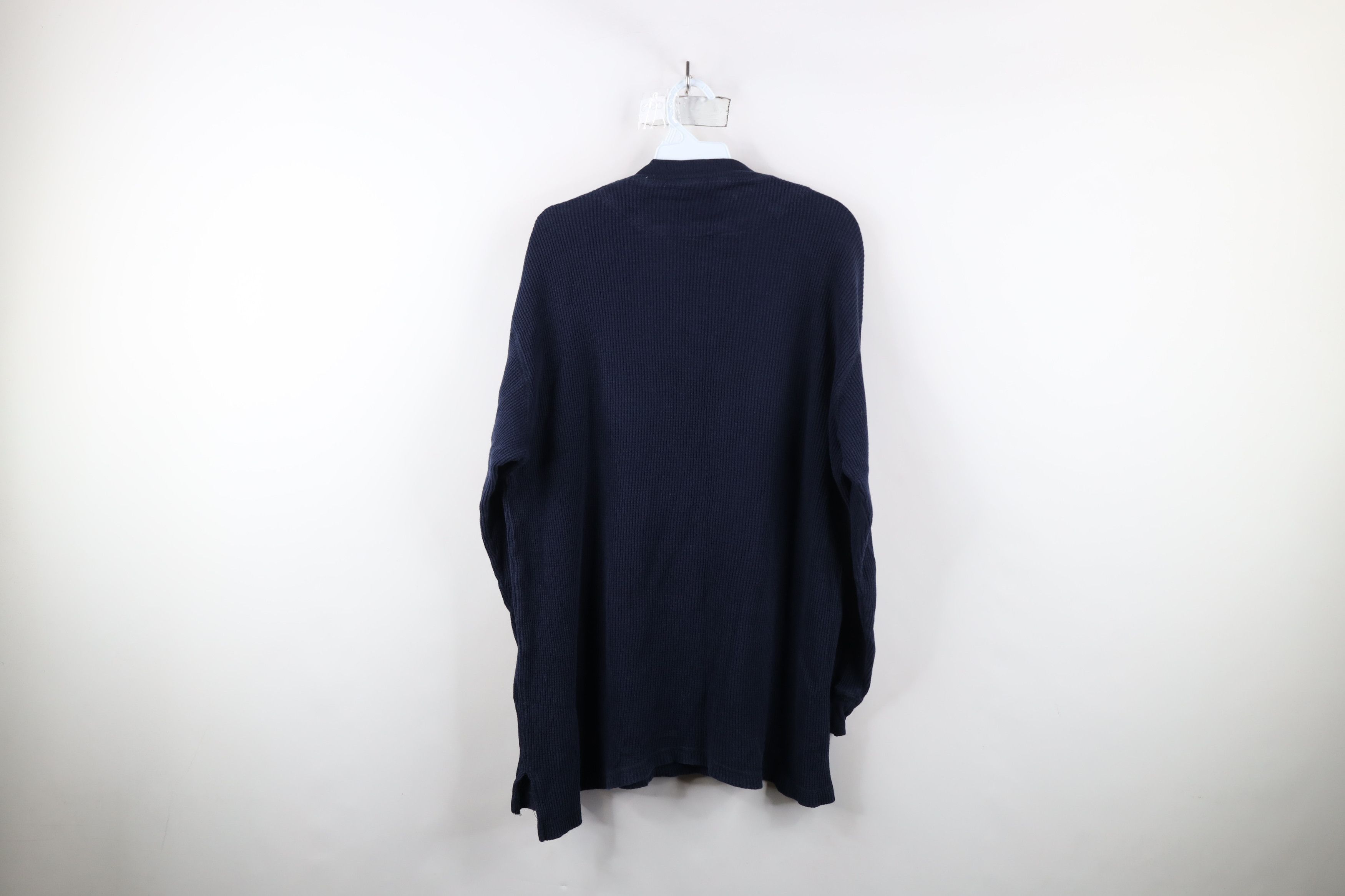 Vintage Vintage 90s Streetwear Thermal Waffle Knit Henley T-Shirt Size US M / EU 48-50 / 2 - 10 Thumbnail