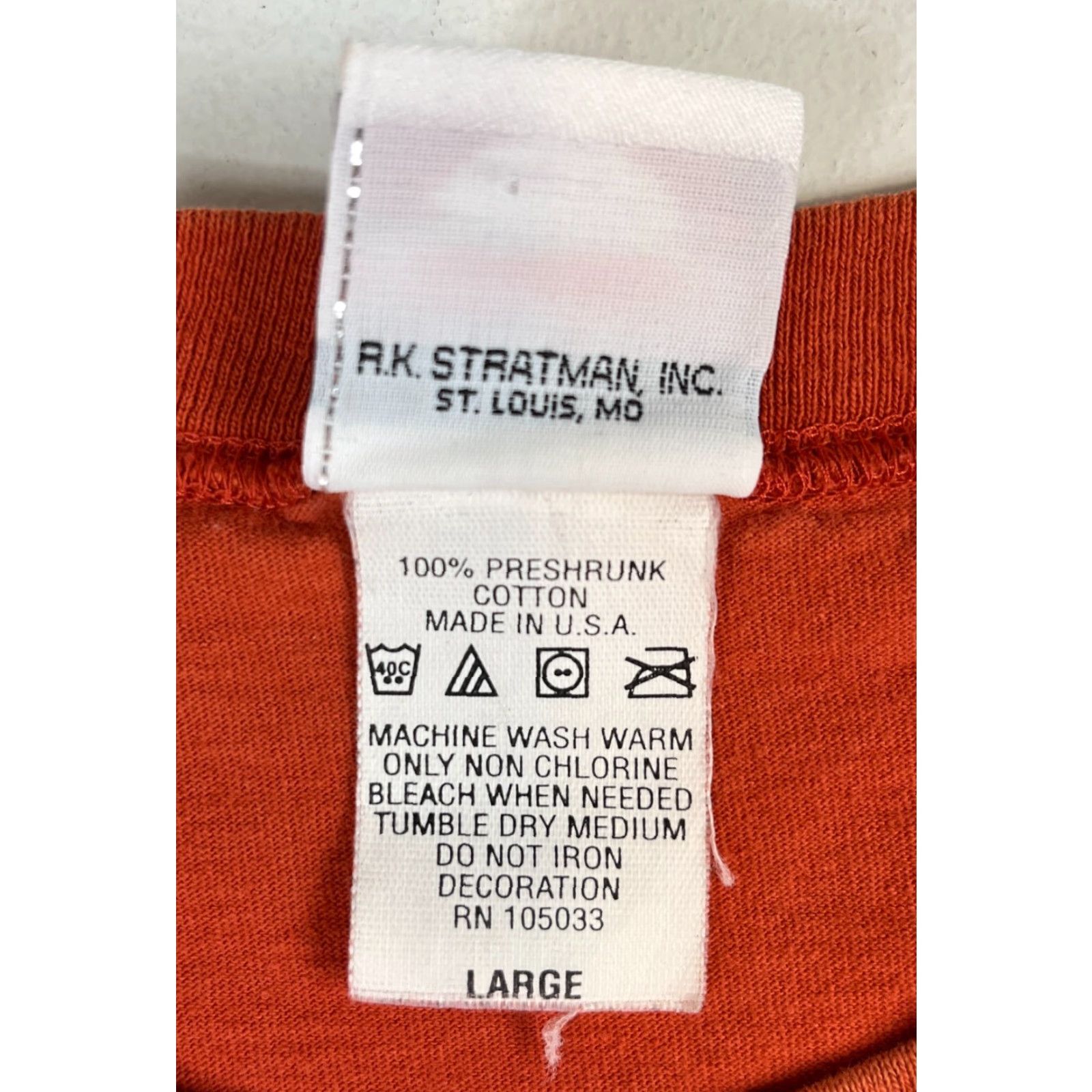Harley Davidson VINTAGE Harley-Davidson Maui, Hawaii Sleeveless Tee Mens T-Shirt L Burnt Orange 2006 Made in USA Shirt Size US L / EU 52-54 / 3 - 7 Thumbnail