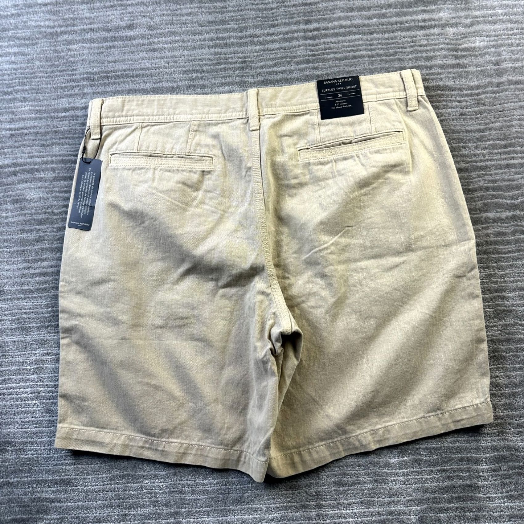 Banana Republic Banana Republic Shorts Mens 36 Beige Tan Surplus Twill Cotton Chino Khaki Size US 36 / EU 52 - 2 Thumbnail