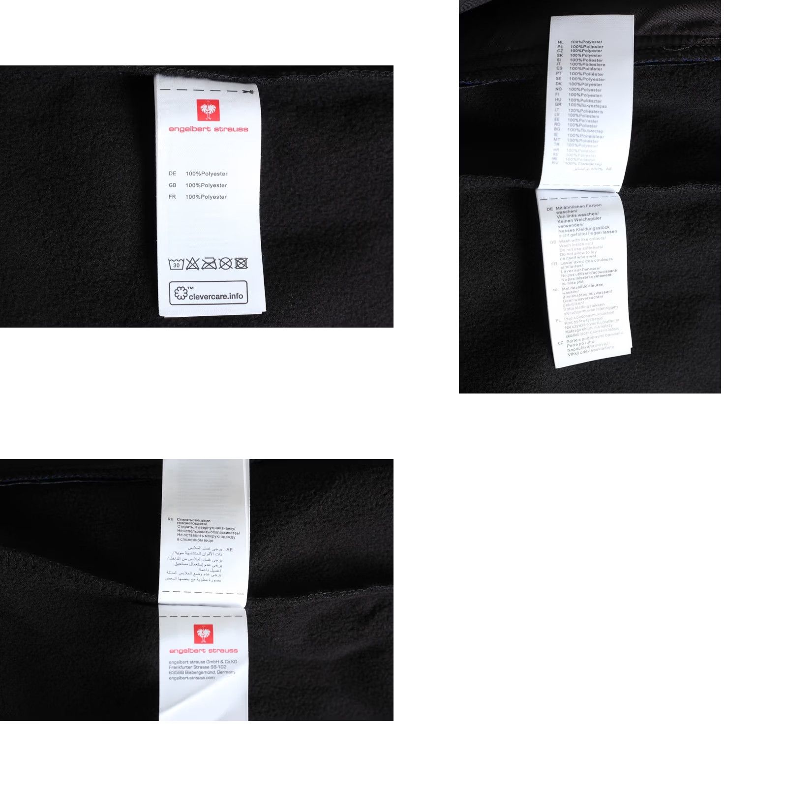 Vintage ENGELBERT STRAUSS Dryplexx Workwear Soft Shell Jacket Men L Black Zip Hooded Mid-Length Size US L / EU 52-54 / 3 - 8 Thumbnail